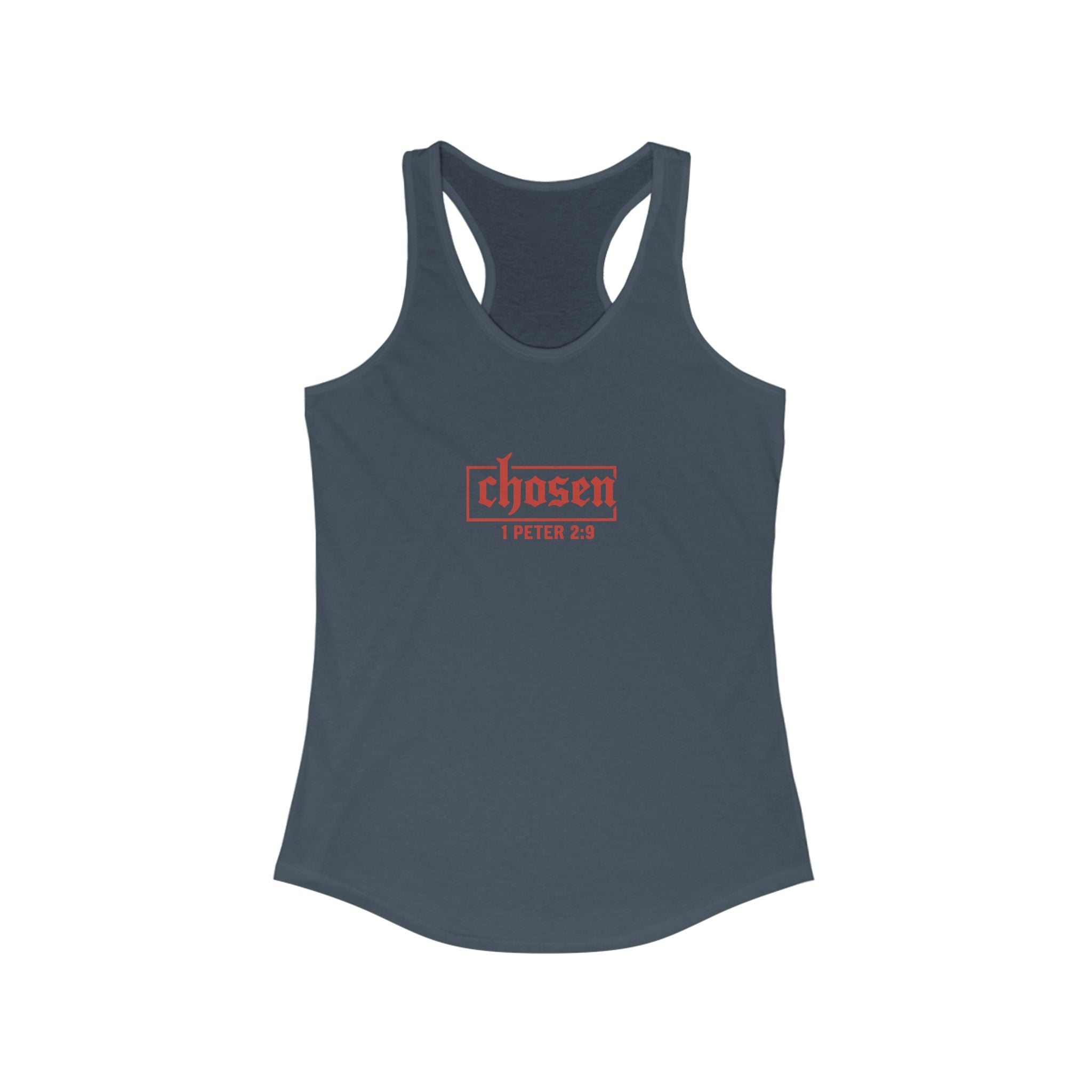 Chosen Women's Racerback Tank - Perfect for Faith, Workout, Summer Style, Spiritual Gifts, Bible Verse Apparel