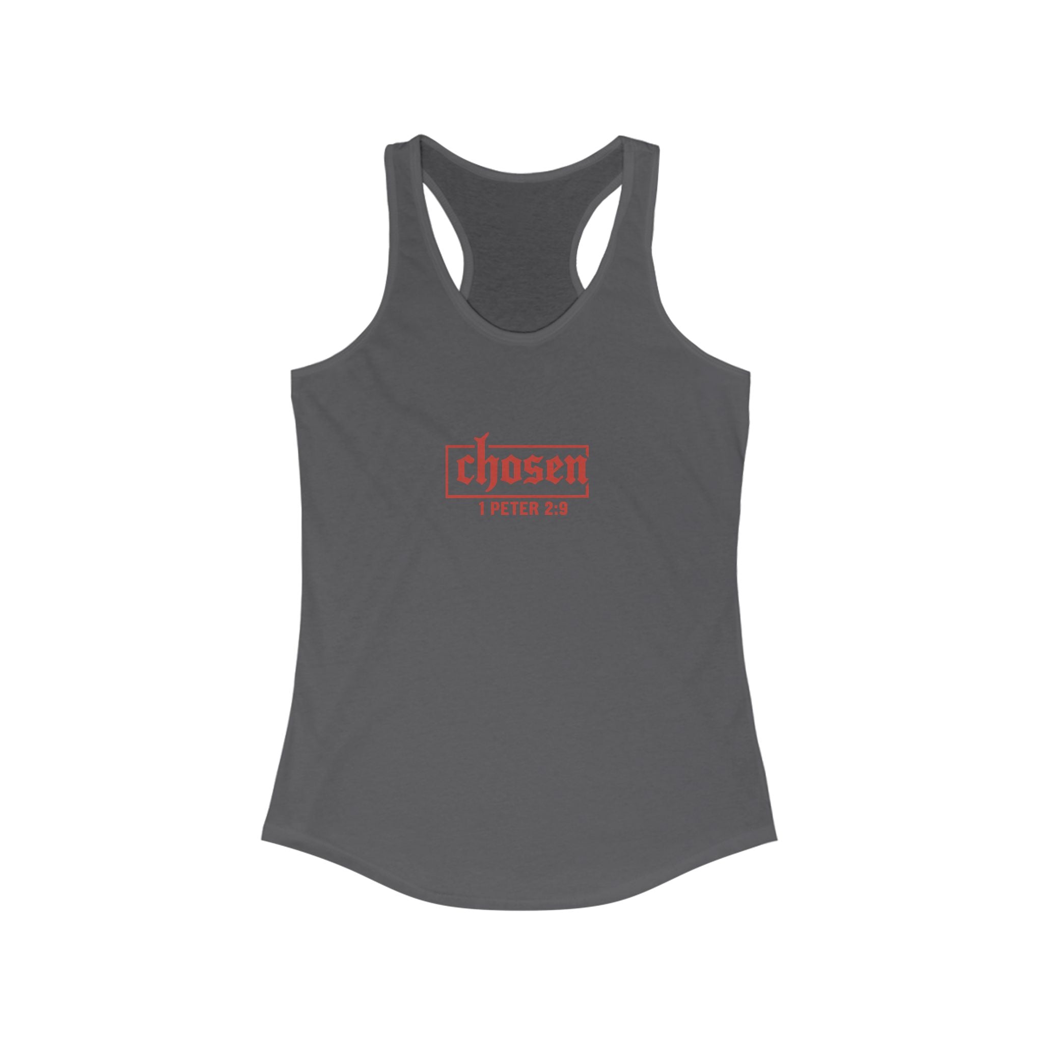 Chosen Women's Racerback Tank - Perfect for Faith, Workout, Summer Style, Spiritual Gifts, Bible Verse Apparel