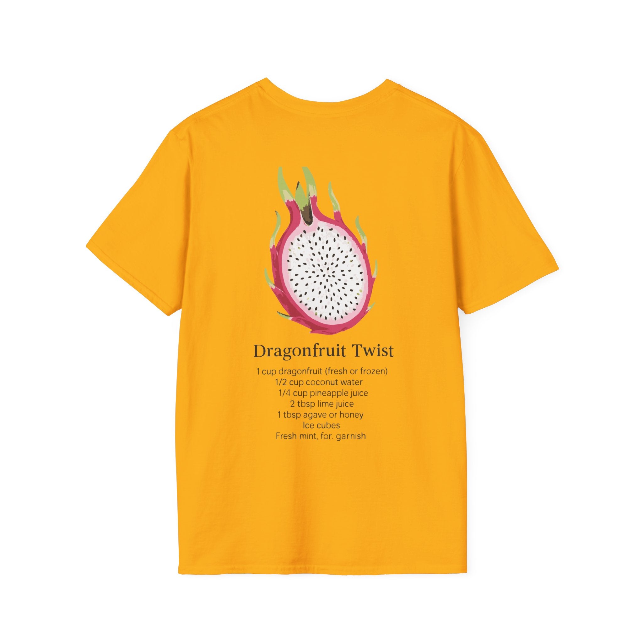 T-Shirt with Dragonfruit Design, Fun Summer Tee, Gift for Fruit Lovers, Cute Casual Wear, Vacation Outfit, Foodie Fashion