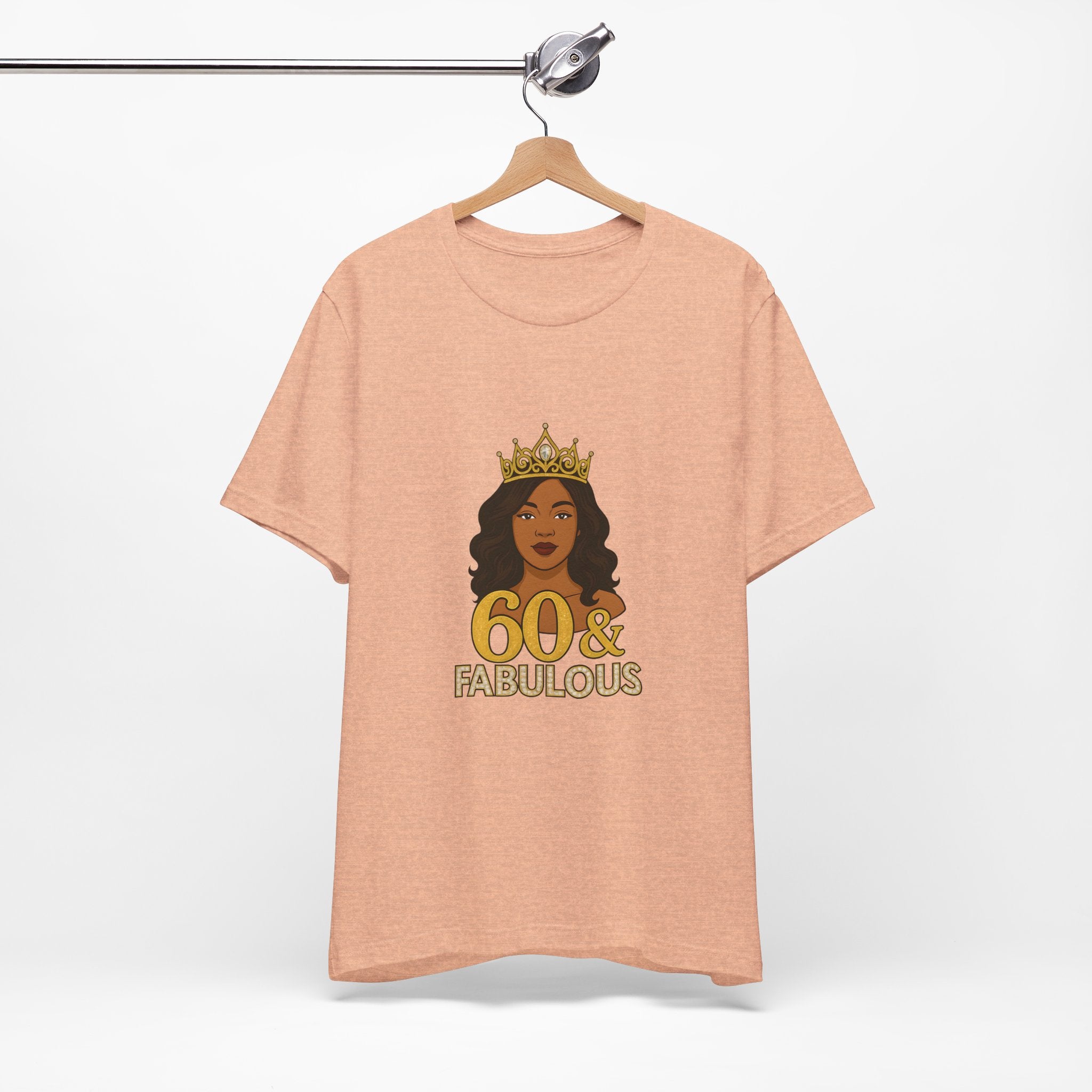 60 & Fabulous Unisex Tee, Birthday Gift Tee, Women's Celebration Shirt, Fun Milestone Birthday Apparel, Perfect for 60th Birthday Party