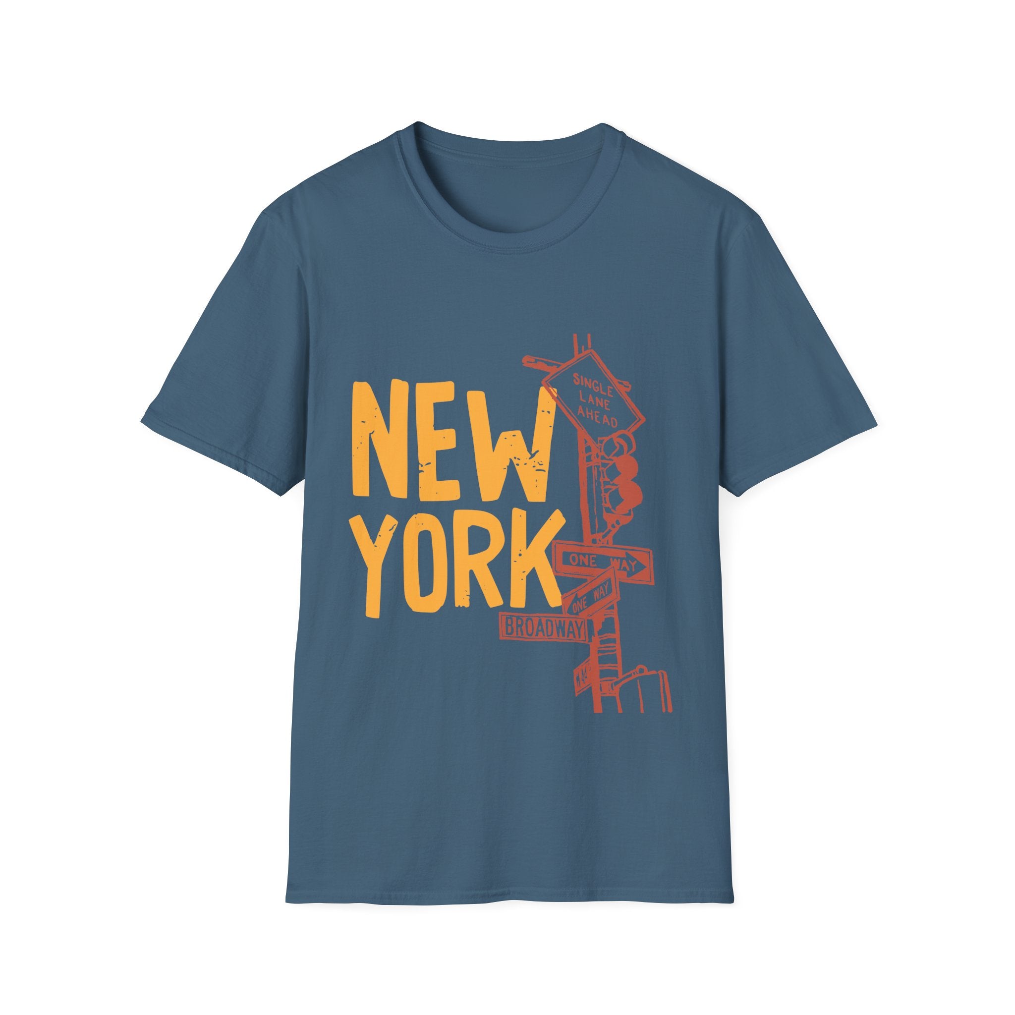 New York Skyline Unisex Softstyle T-Shirt, City Apparel, Travel Shirt, Gift for NYC Lovers, Casual Wear, Summer Fashion