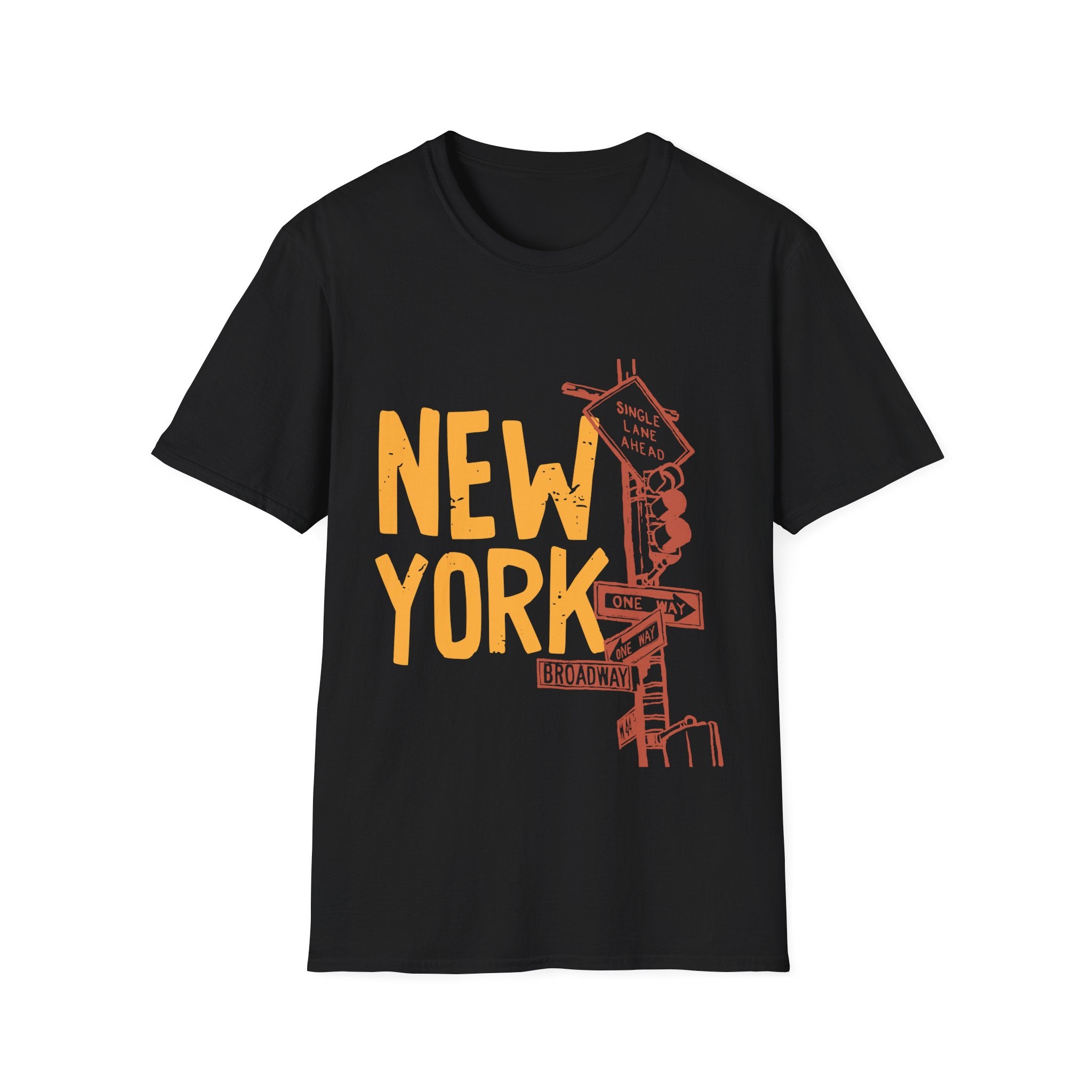 New York Skyline Unisex Softstyle T-Shirt, City Apparel, Travel Shirt, Gift for NYC Lovers, Casual Wear, Summer Fashion