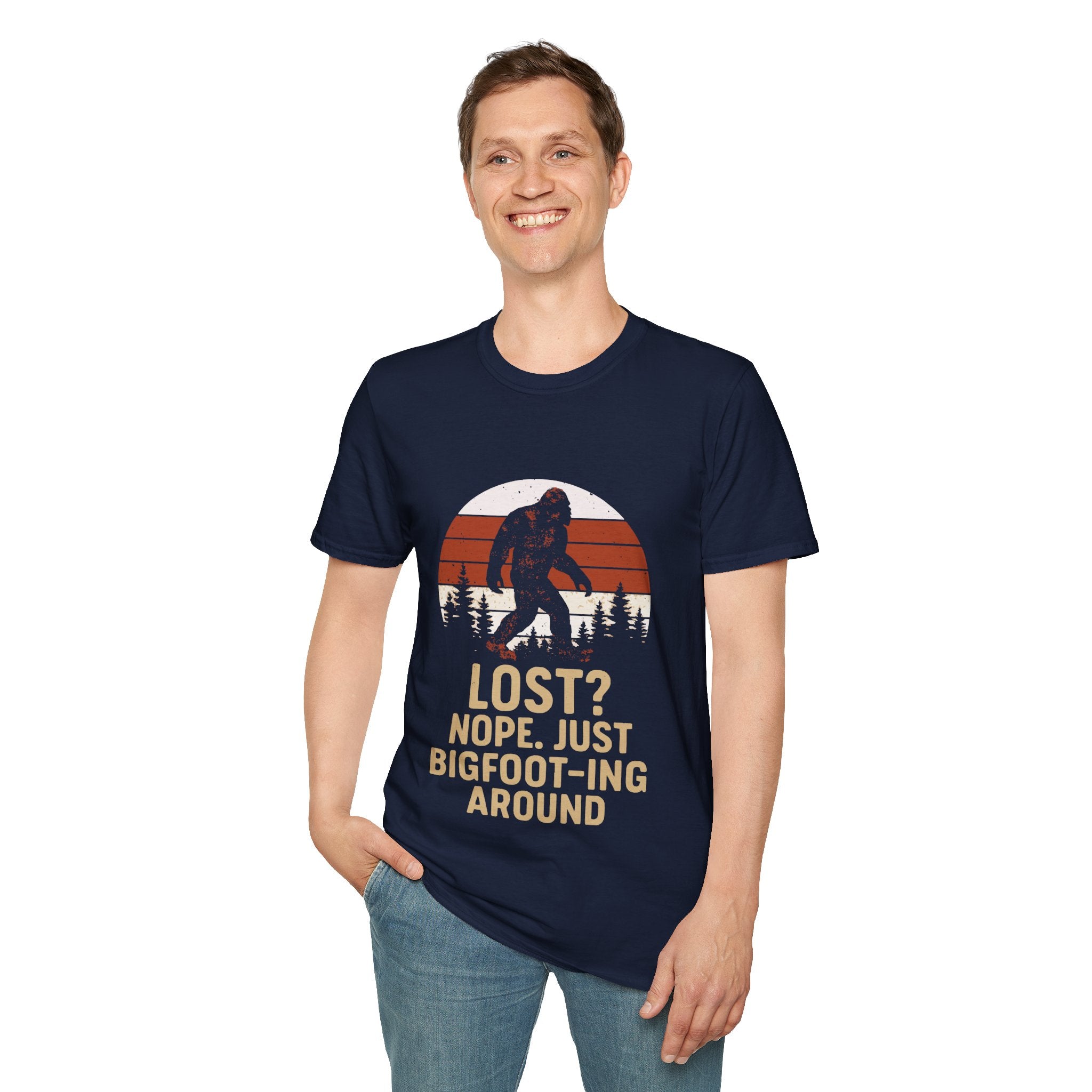 Bigfoot Adventure T-Shirt - Fun Unisex Tee for Nature Lovers, Casual Wear, Gift for Outdoorsy Friends, Hiking Gear, Unique Apparel