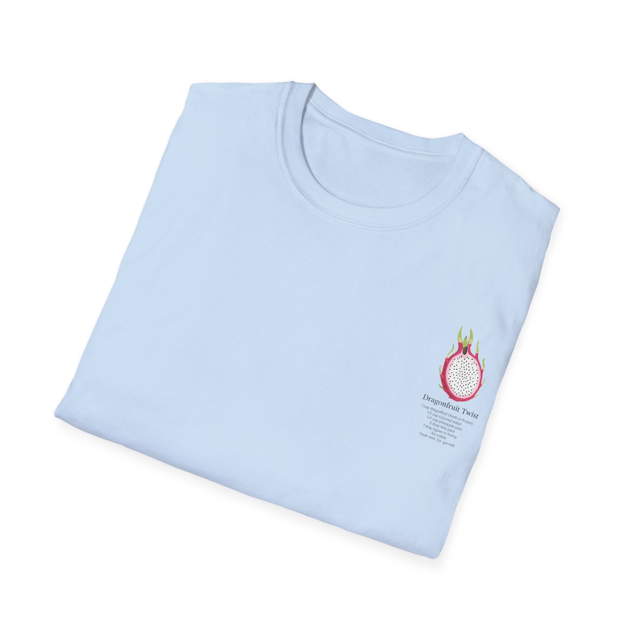 T-Shirt with Dragonfruit Design, Fun Summer Tee, Gift for Fruit Lovers, Cute Casual Wear, Vacation Outfit, Foodie Fashion