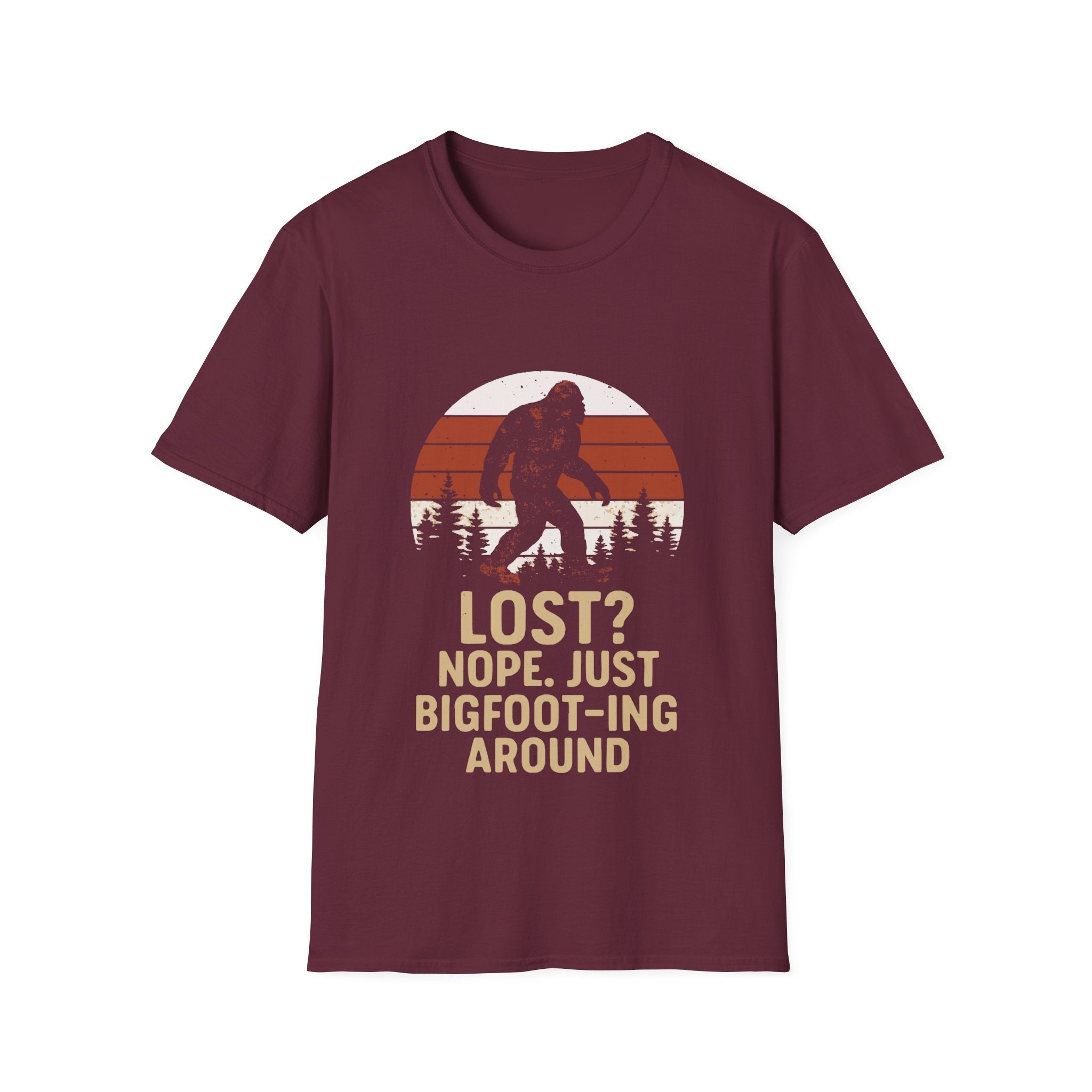 Bigfoot Adventure T-Shirt - Fun Unisex Tee for Nature Lovers, Casual Wear, Gift for Outdoorsy Friends, Hiking Gear, Unique Apparel
