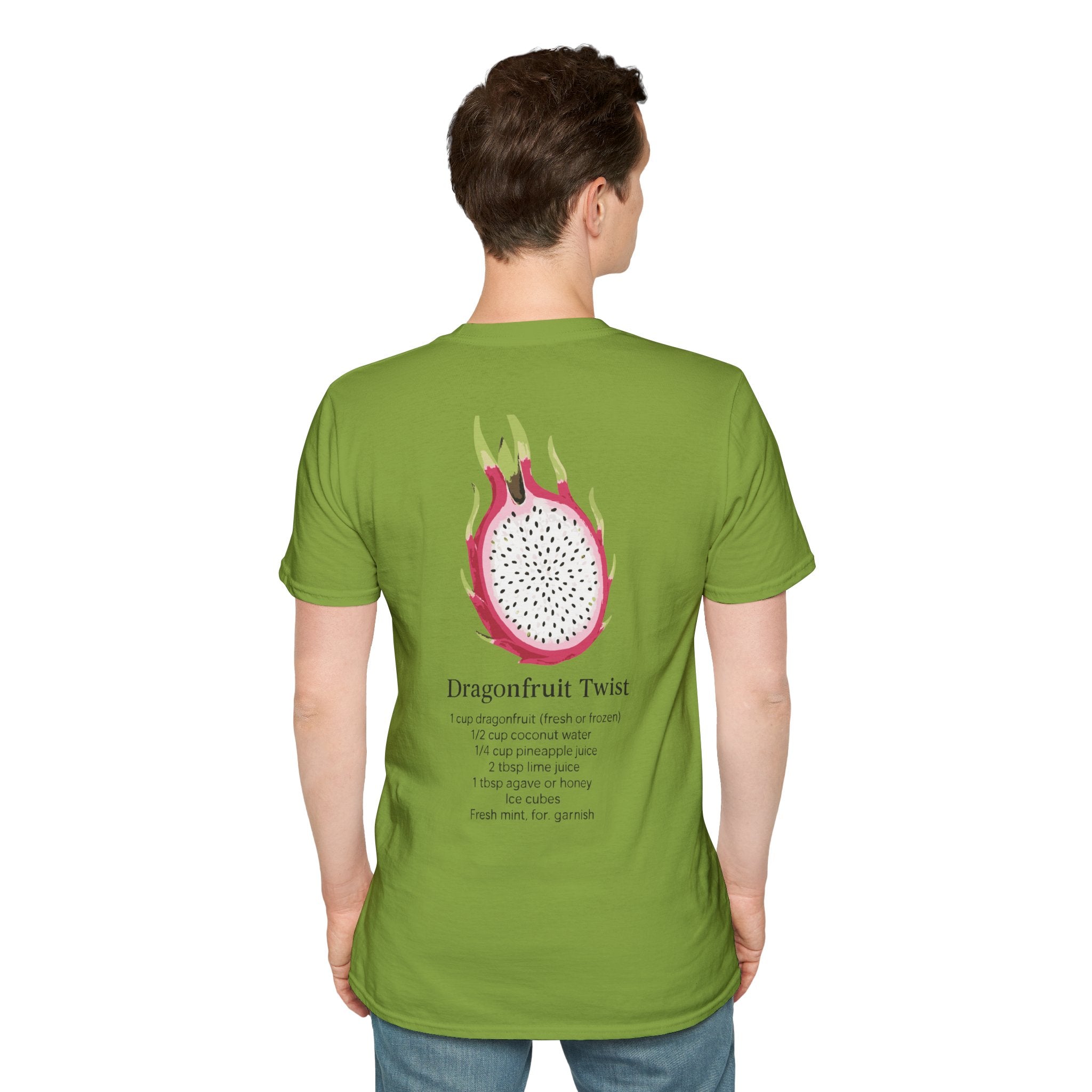 T-Shirt with Dragonfruit Design, Fun Summer Tee, Gift for Fruit Lovers, Cute Casual Wear, Vacation Outfit, Foodie Fashion
