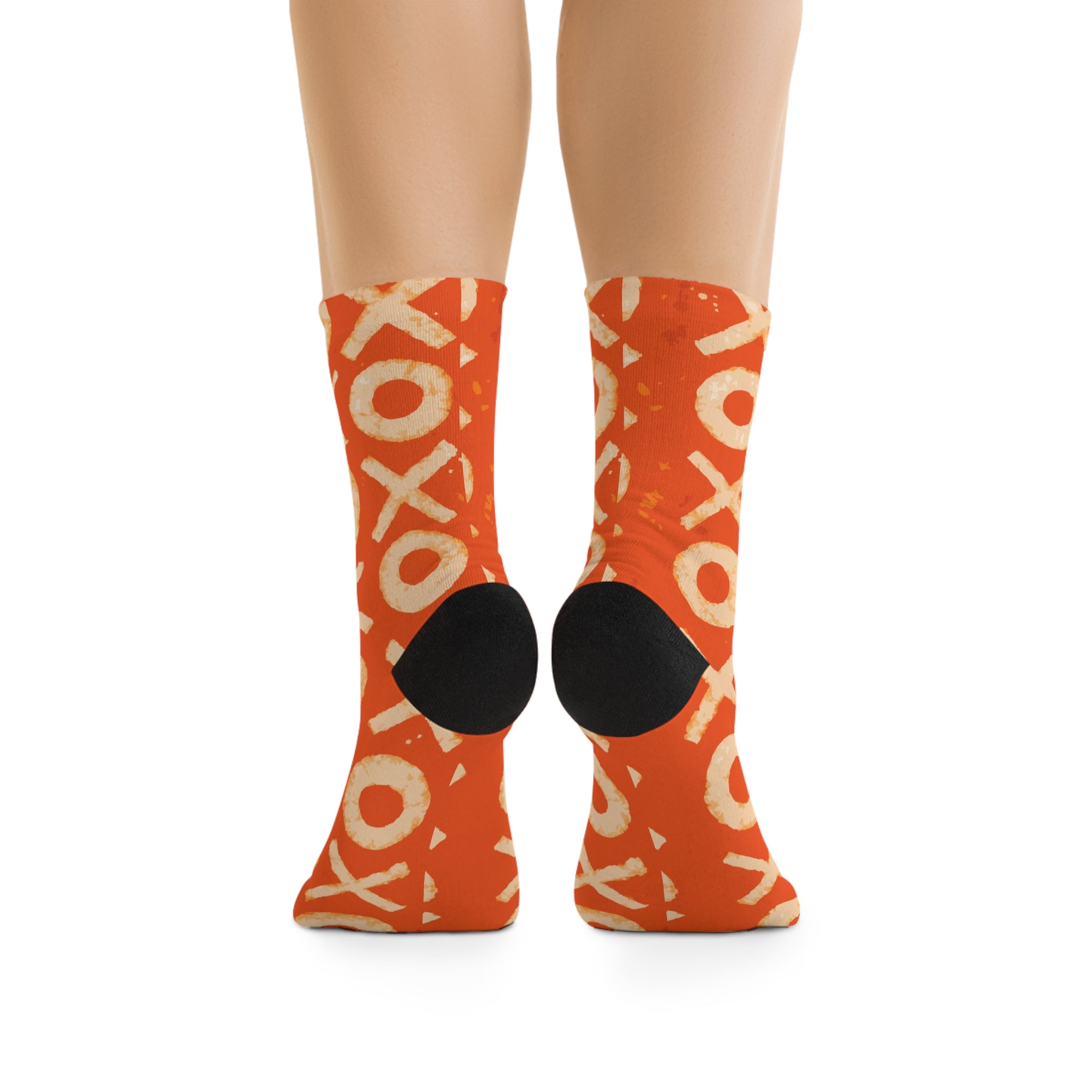 Socks, Batik Recycled Poly Socks - Eco-Friendly Handmade Footwear, Sustainable Clothing, Unique Tie-Dye Trendy Apparel, Colorful Boho Style