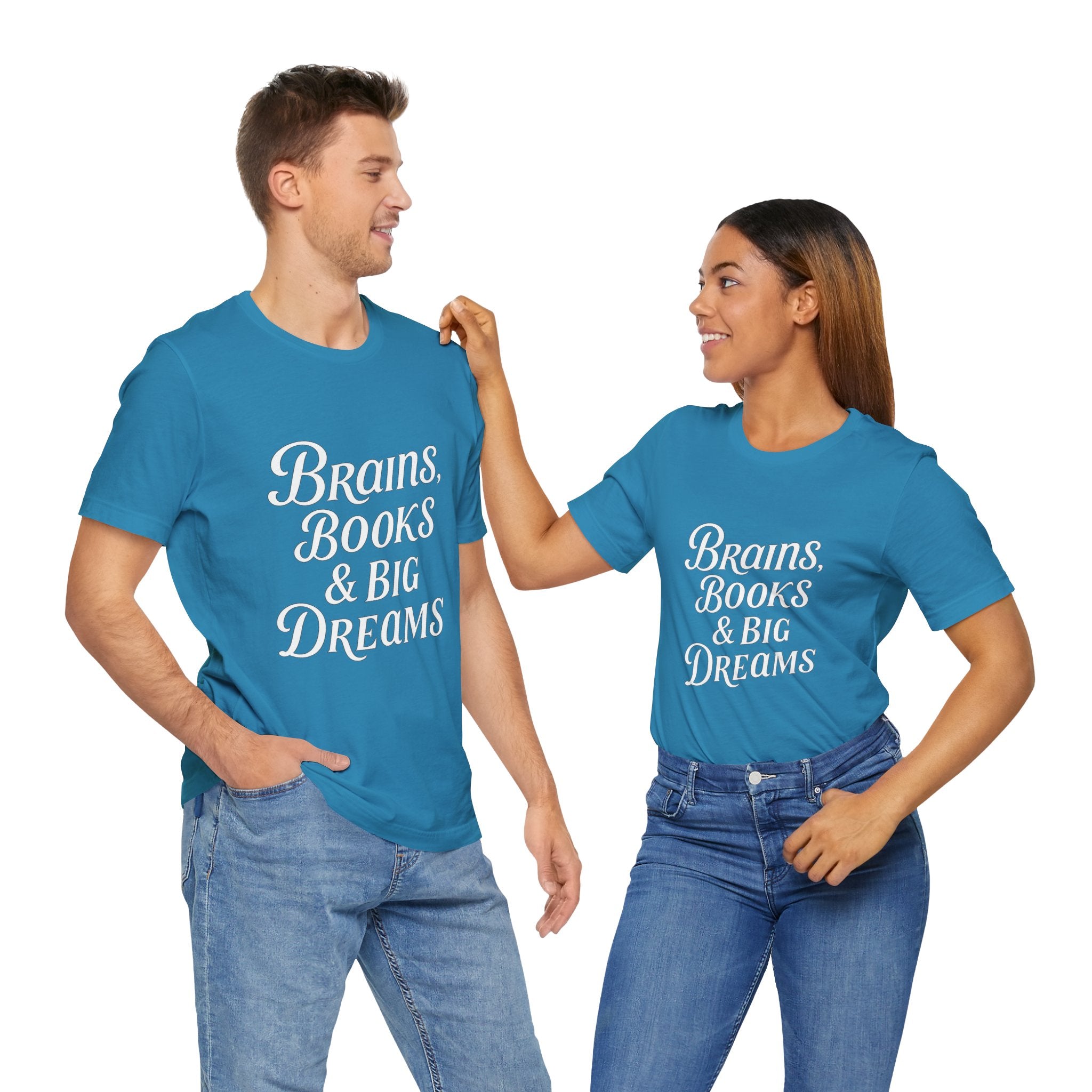 Brainiac Tee, Book Lover Shirt, Big Dreams T-Shirt, Unisex Graphic Top, Intellectual Clothing
