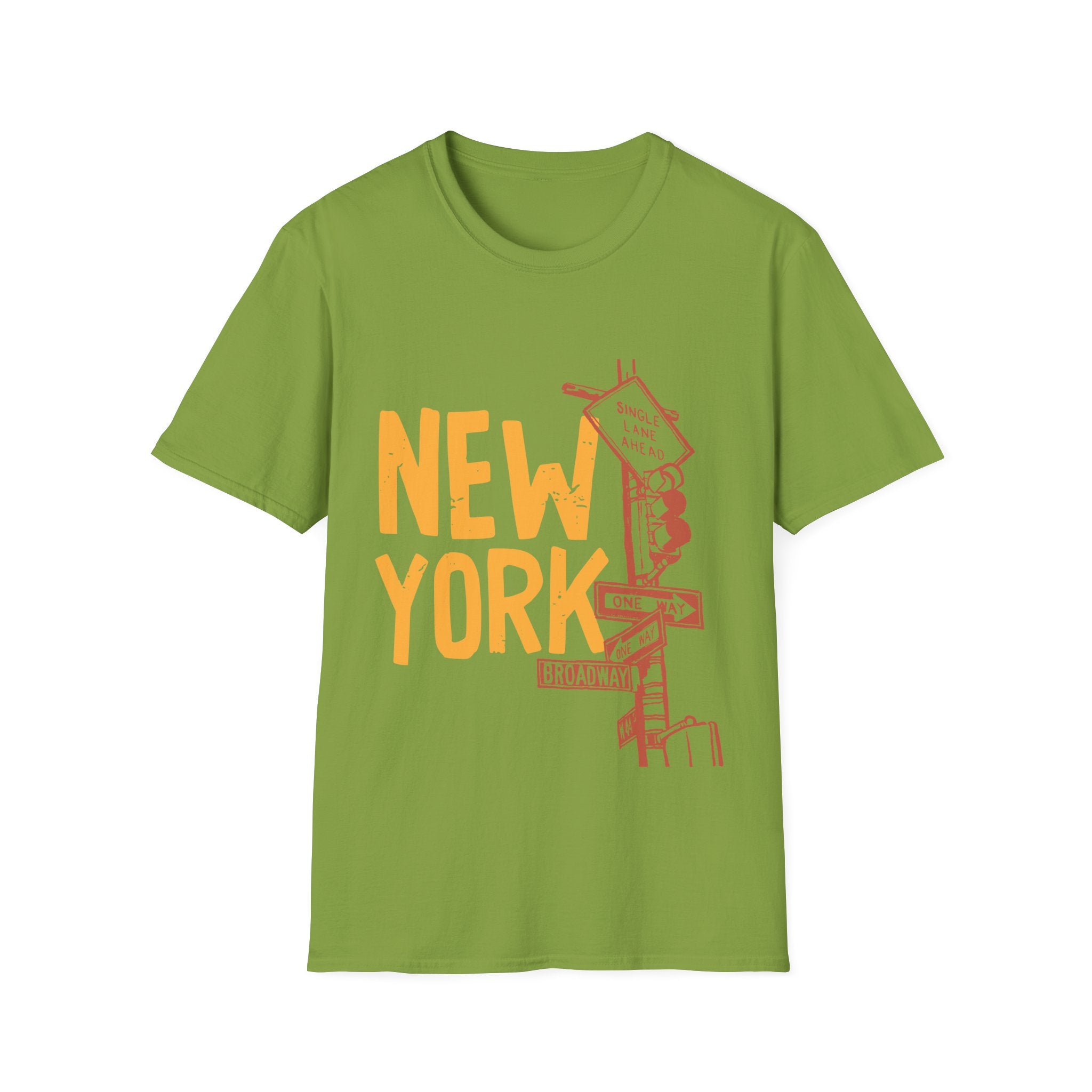 New York Skyline Unisex Softstyle T-Shirt, City Apparel, Travel Shirt, Gift for NYC Lovers, Casual Wear, Summer Fashion