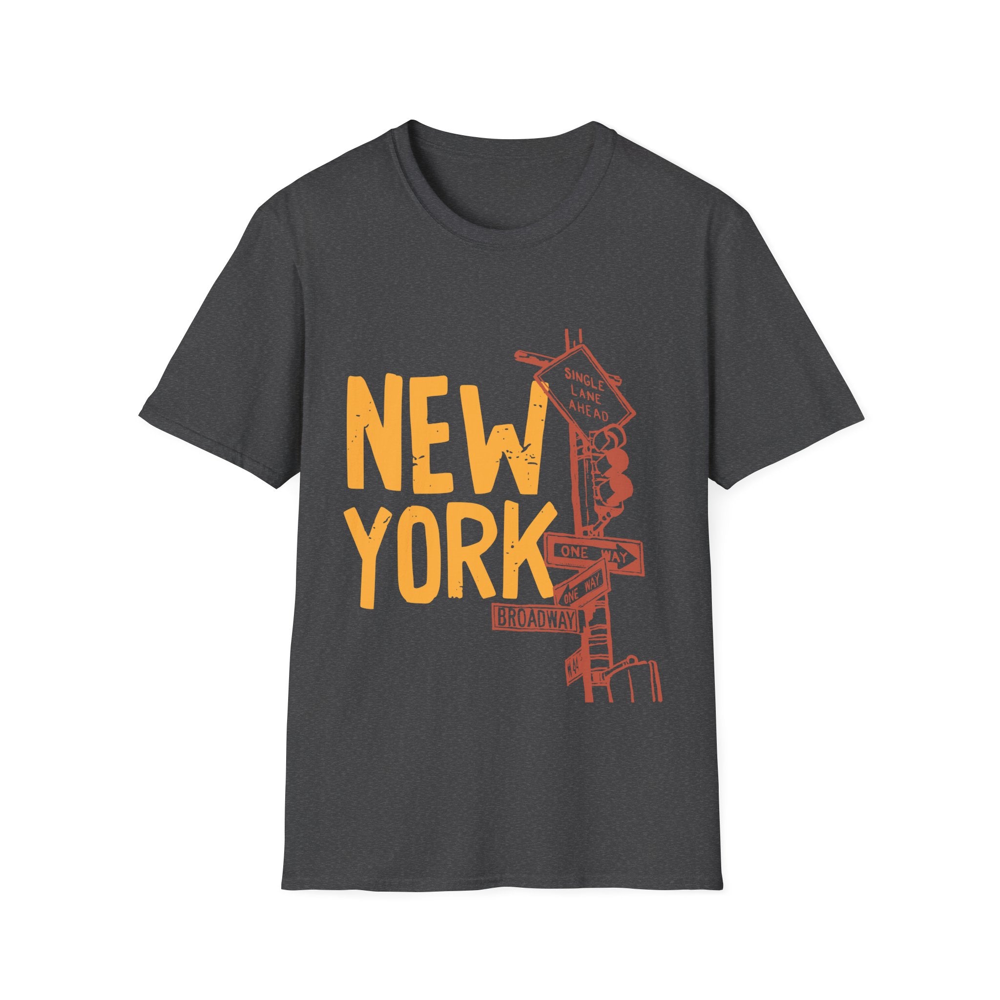 New York Skyline Unisex Softstyle T-Shirt, City Apparel, Travel Shirt, Gift for NYC Lovers, Casual Wear, Summer Fashion
