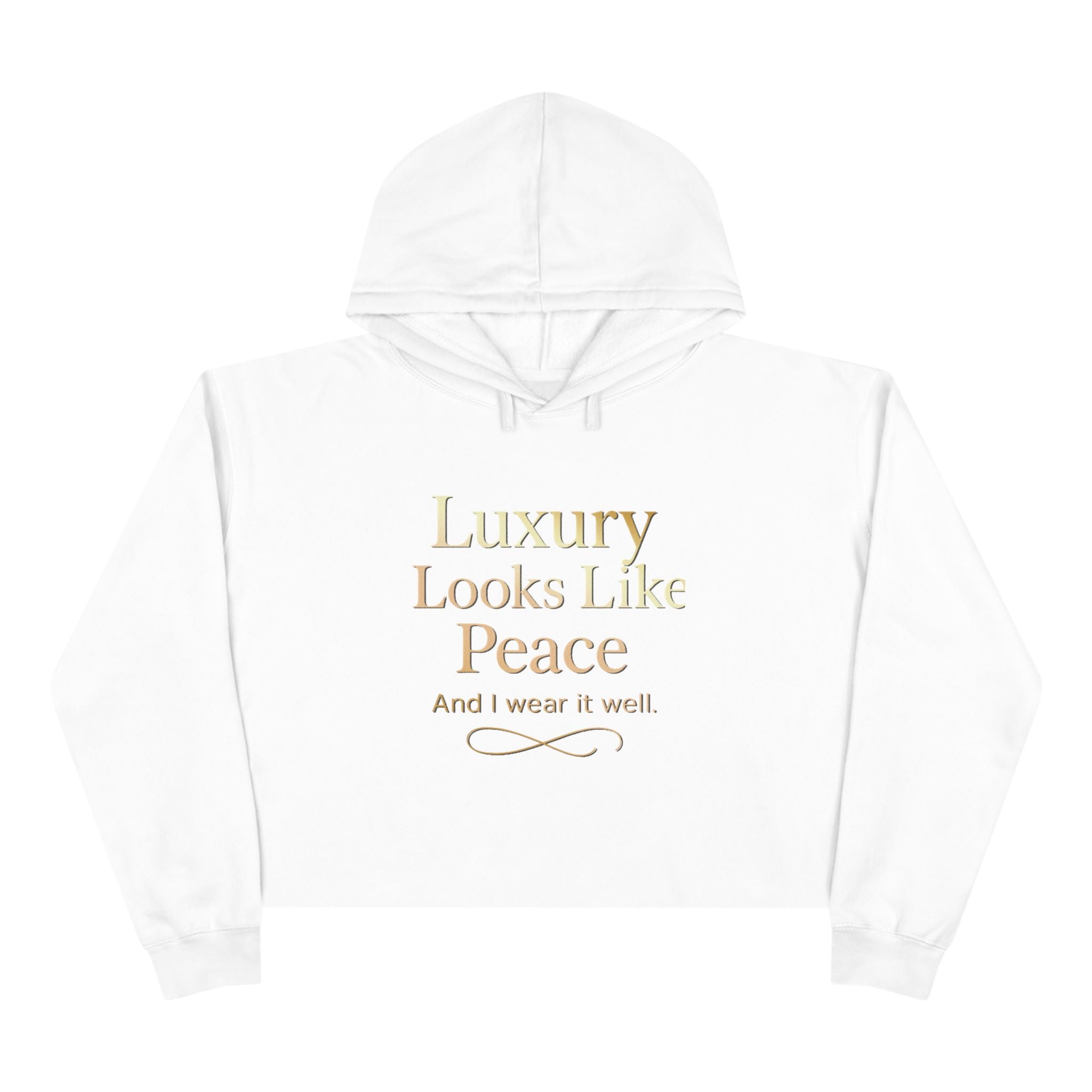 Luxury Peace Crop Hoodie