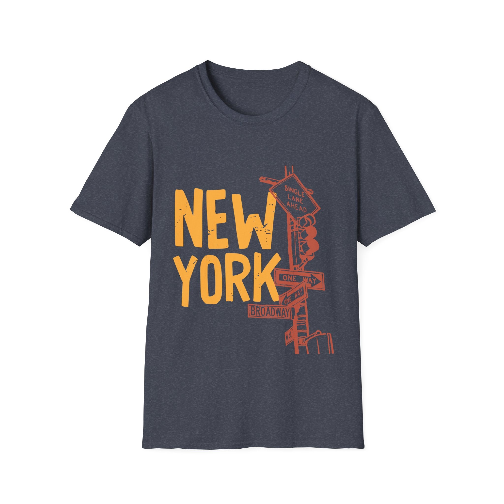 New York Skyline Unisex Softstyle T-Shirt, City Apparel, Travel Shirt, Gift for NYC Lovers, Casual Wear, Summer Fashion