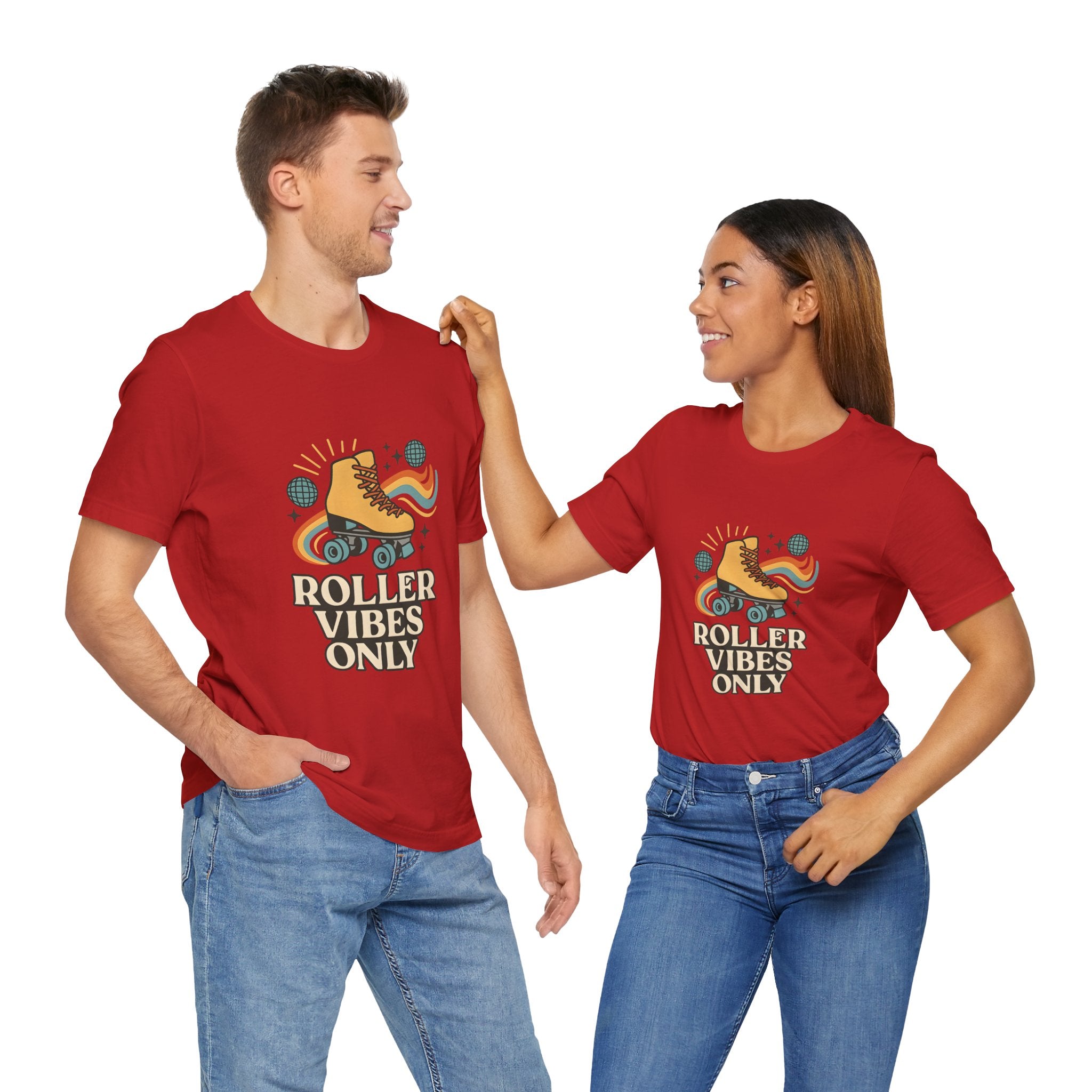 Retro Roller Skating Tee - Roller Vibes Only, Fun Graphic T-Shirt, Unisex Casual Wear, Great Gift for Skating Lovers, Summer Fun