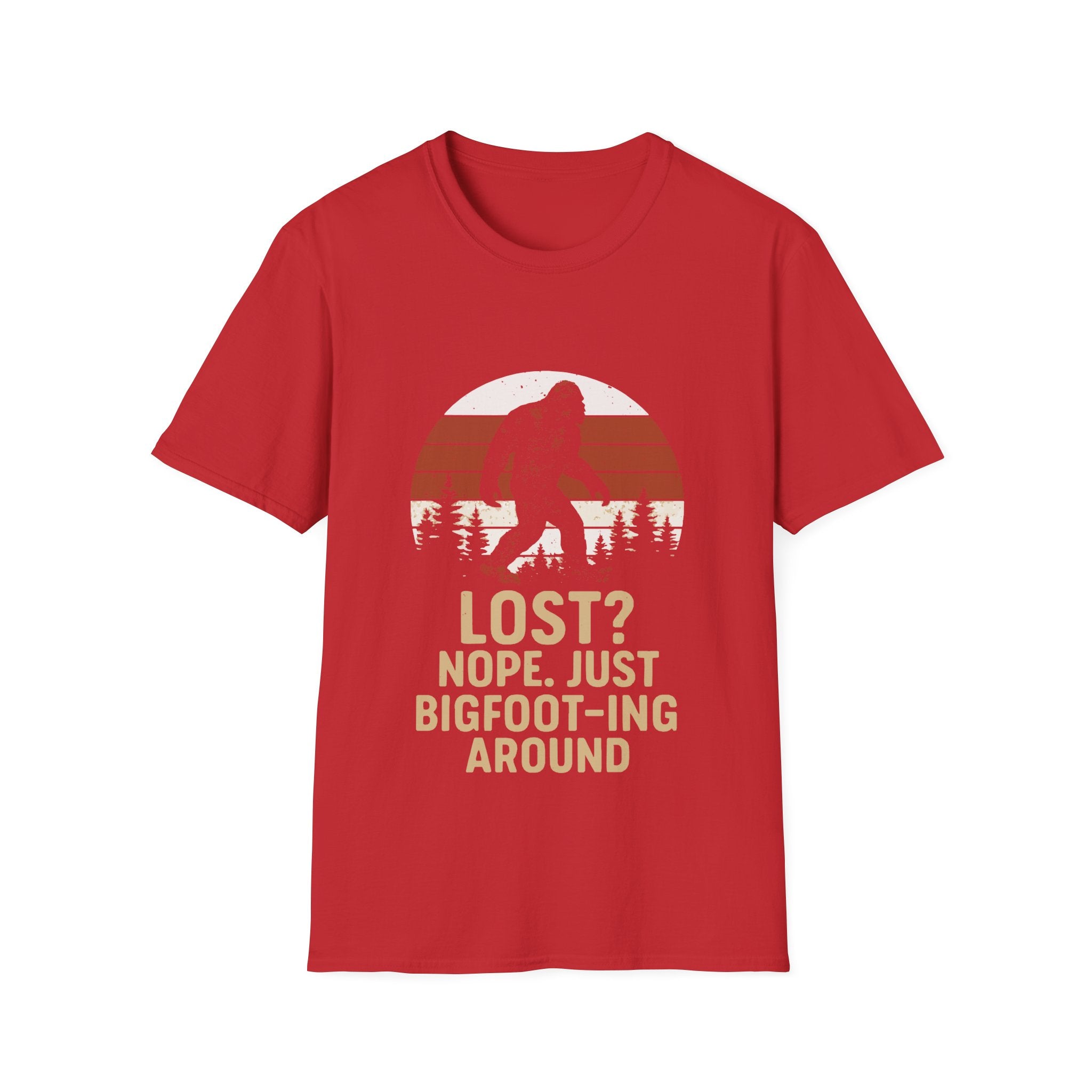 Bigfoot Adventure T-Shirt - Fun Unisex Tee for Nature Lovers, Casual Wear, Gift for Outdoorsy Friends, Hiking Gear, Unique Apparel