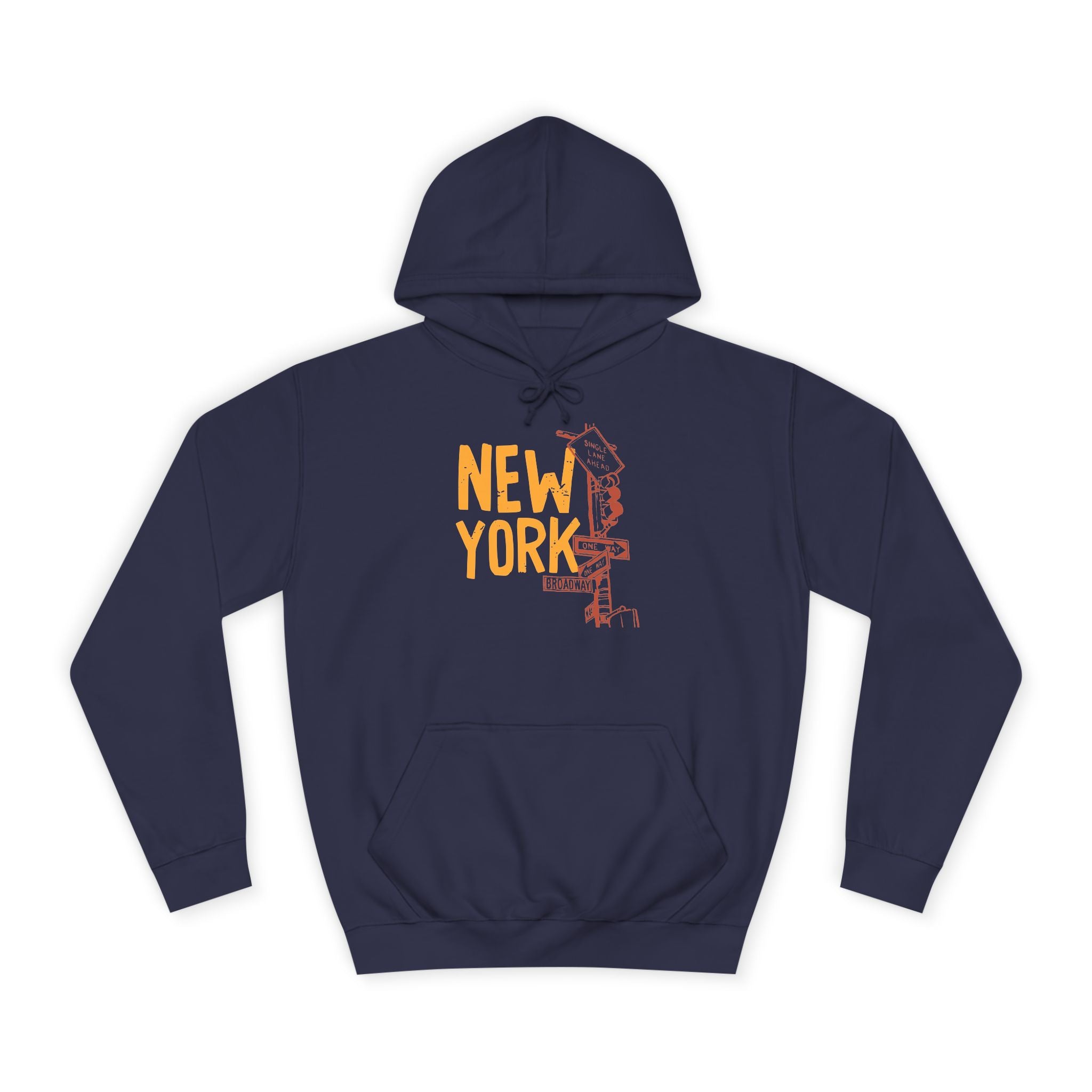 New York College Hoodie, Unisex Casual Sweatshirt, Urban Apparel, Gift for Students, Perfect for College Life, Travel Outfit