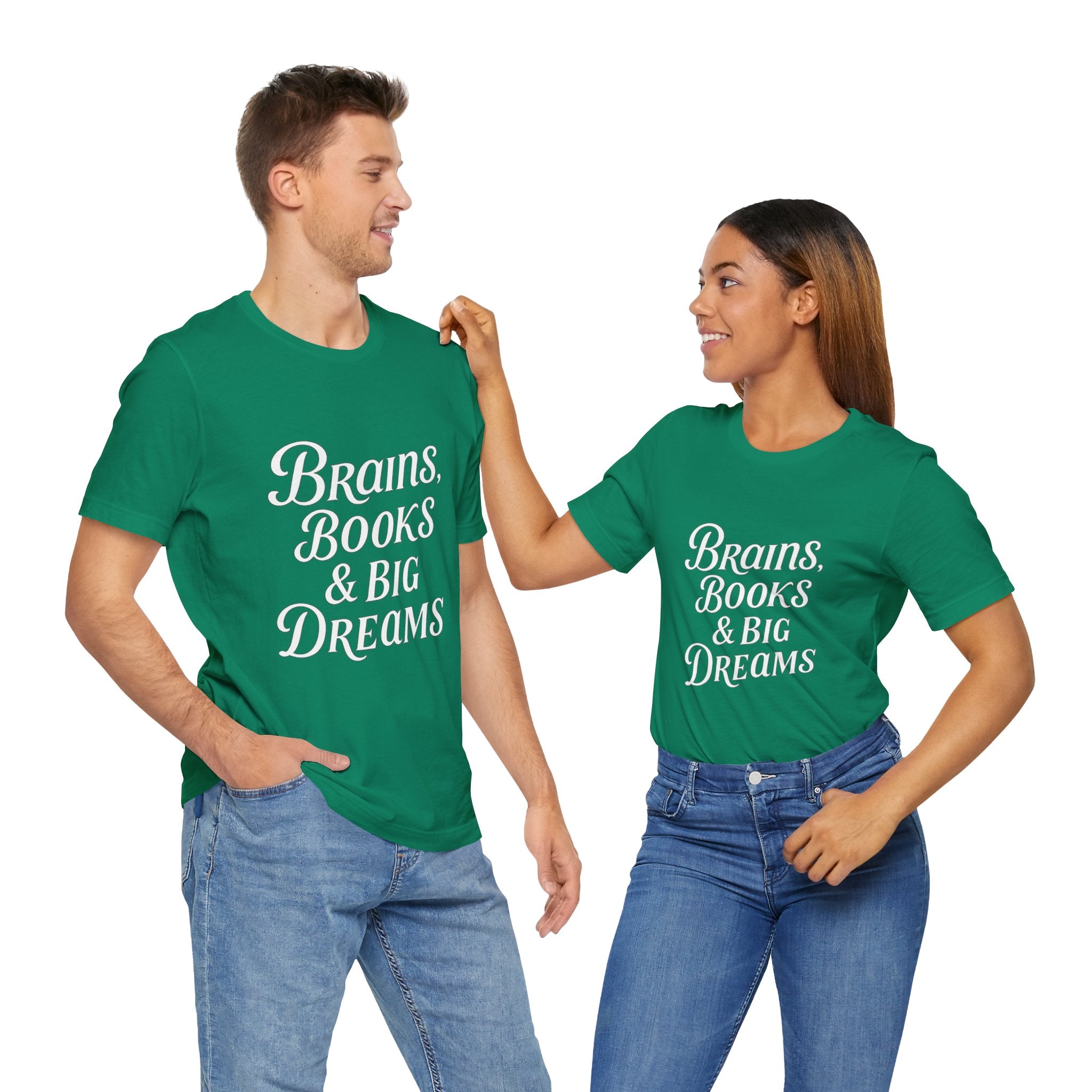 Brainiac Tee, Book Lover Shirt, Big Dreams T-Shirt, Unisex Graphic Top, Intellectual Clothing