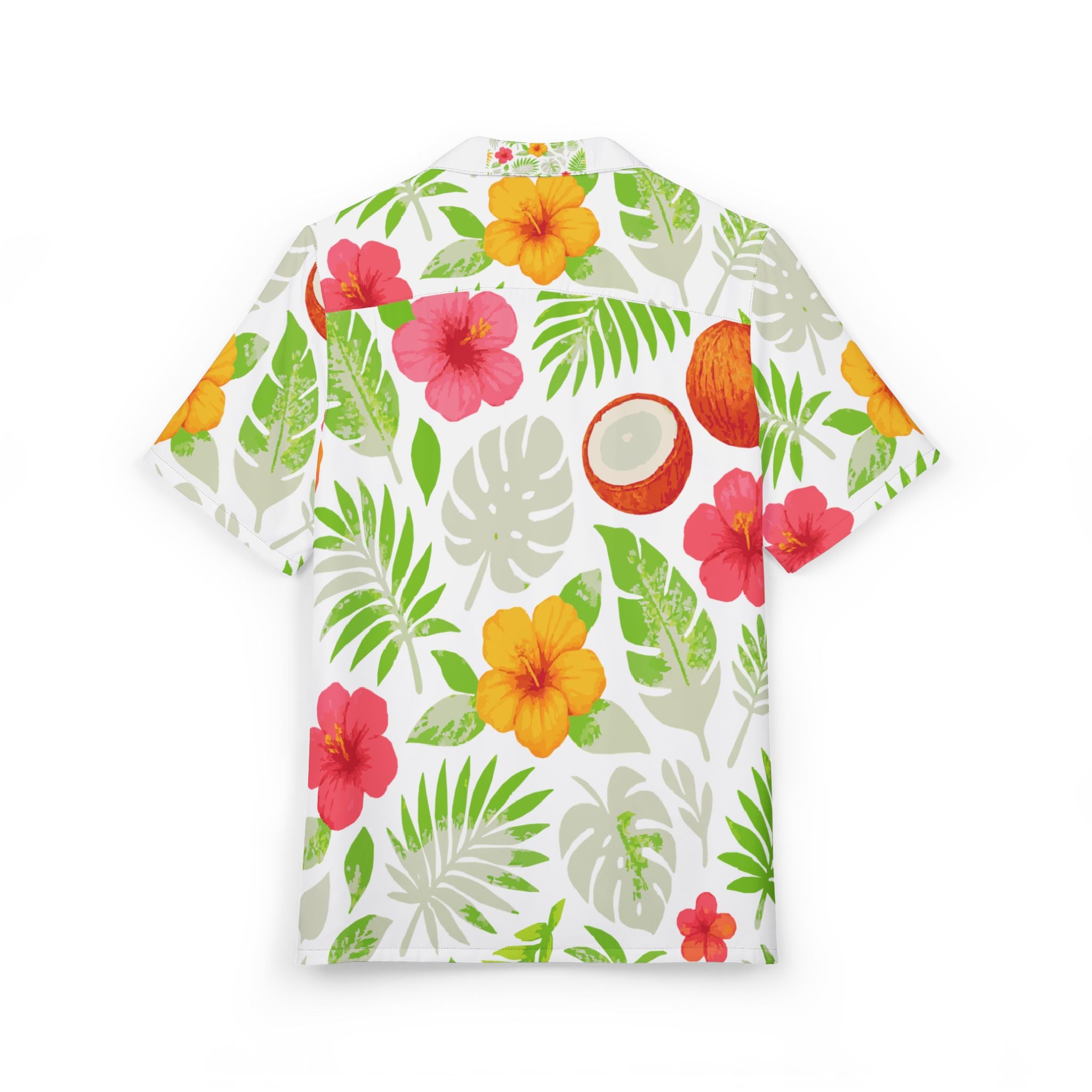 Tropical Paradise Button-Down Shirt | Perfect for Vacations, Summer Parties, Beach Days, Luau Celebrations, Gift for Outdoor Lovers