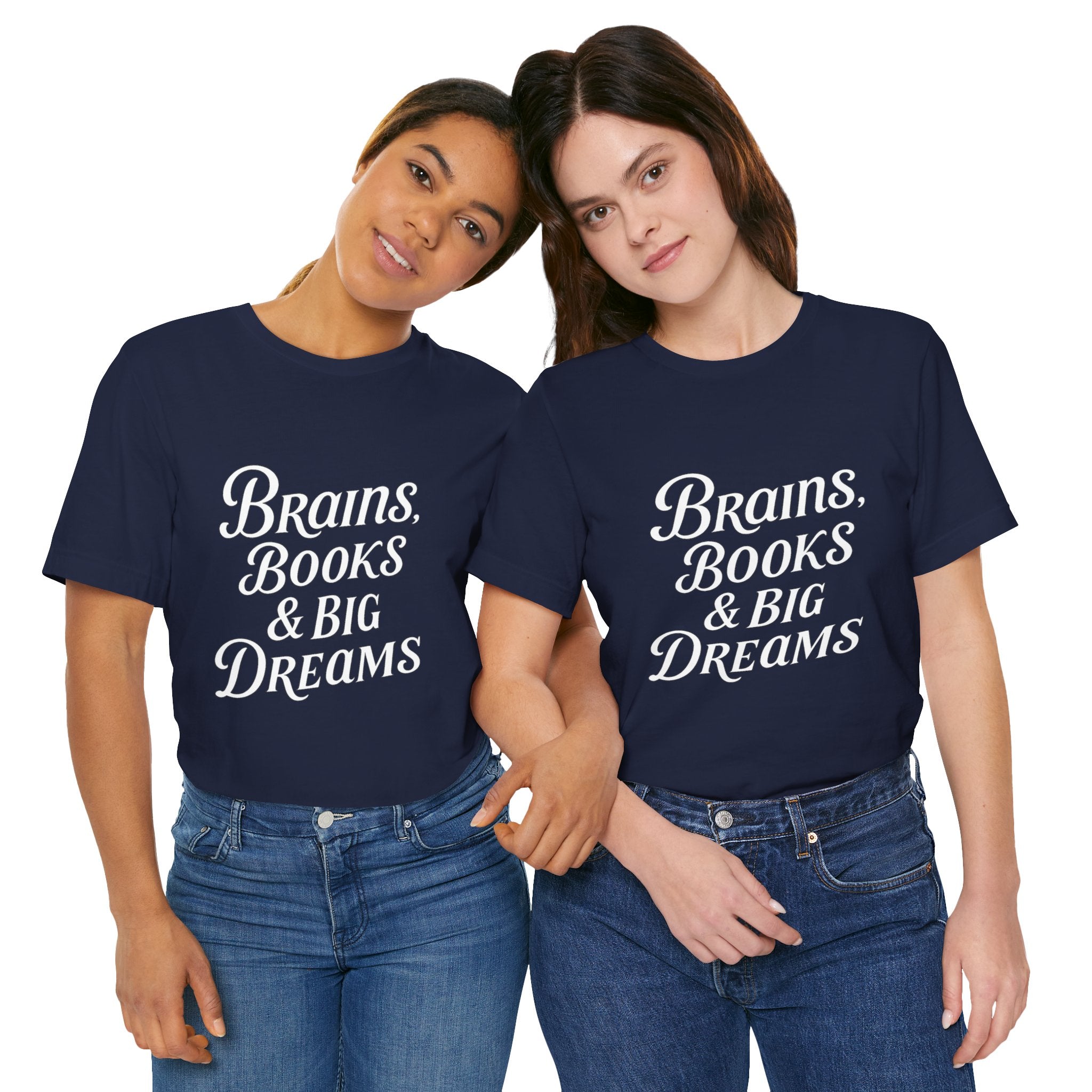 Brainiac Tee, Book Lover Shirt, Big Dreams T-Shirt, Unisex Graphic Top, Intellectual Clothing