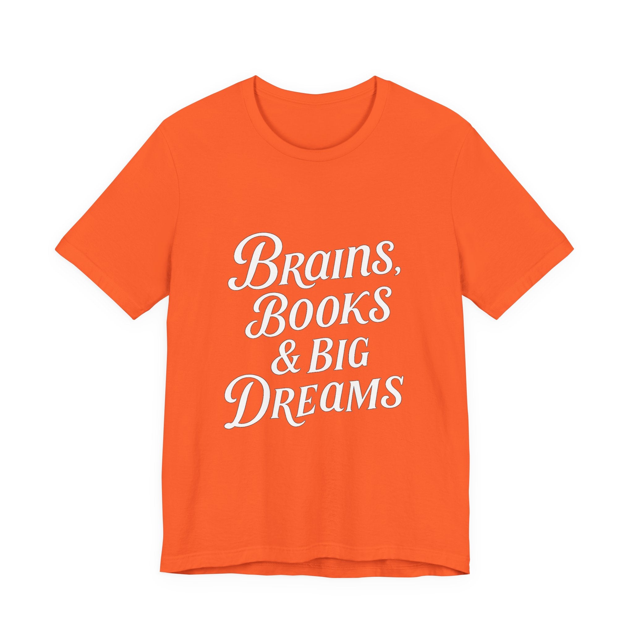 Brainiac Tee, Book Lover Shirt, Big Dreams T-Shirt, Unisex Graphic Top, Intellectual Clothing