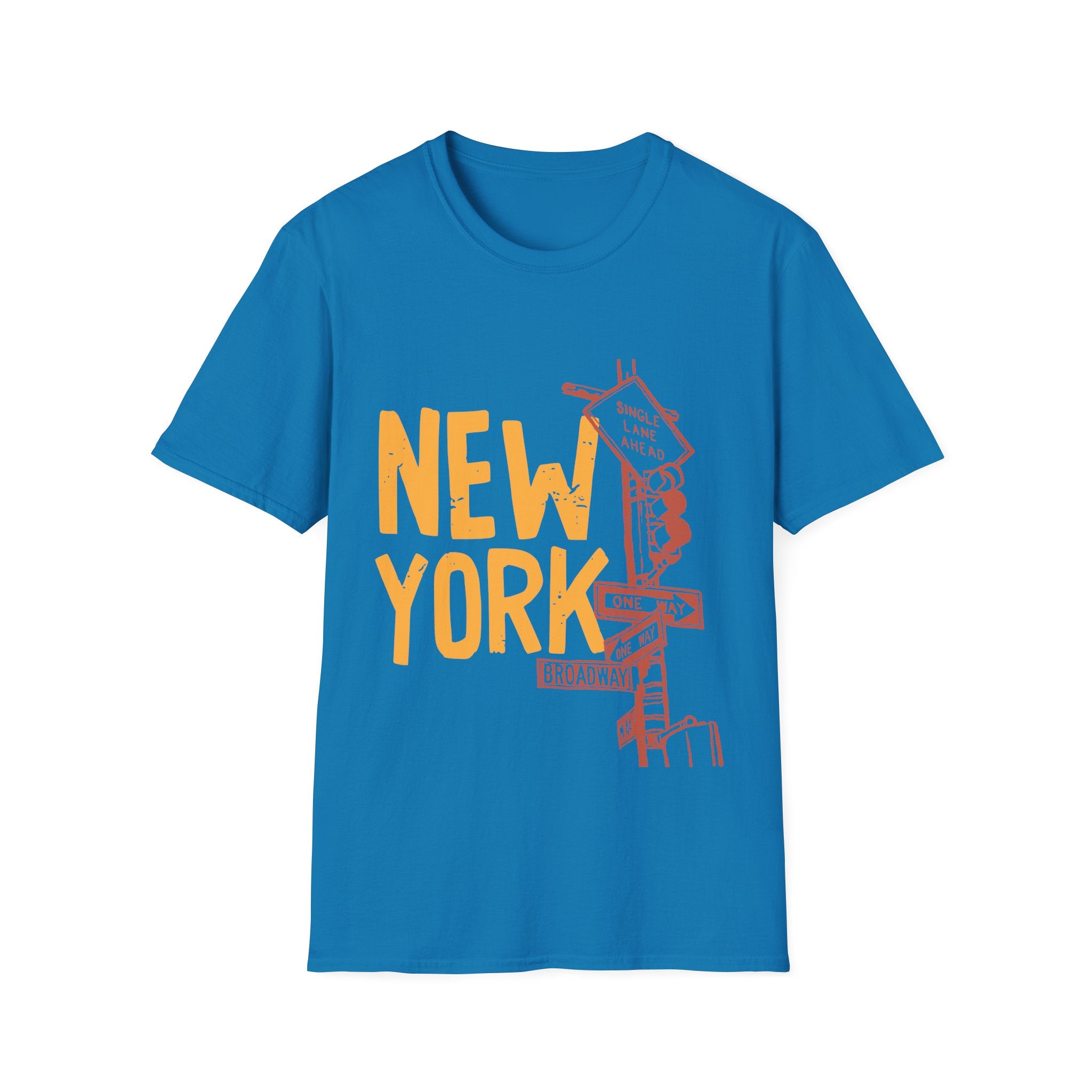 New York Skyline Unisex Softstyle T-Shirt, City Apparel, Travel Shirt, Gift for NYC Lovers, Casual Wear, Summer Fashion