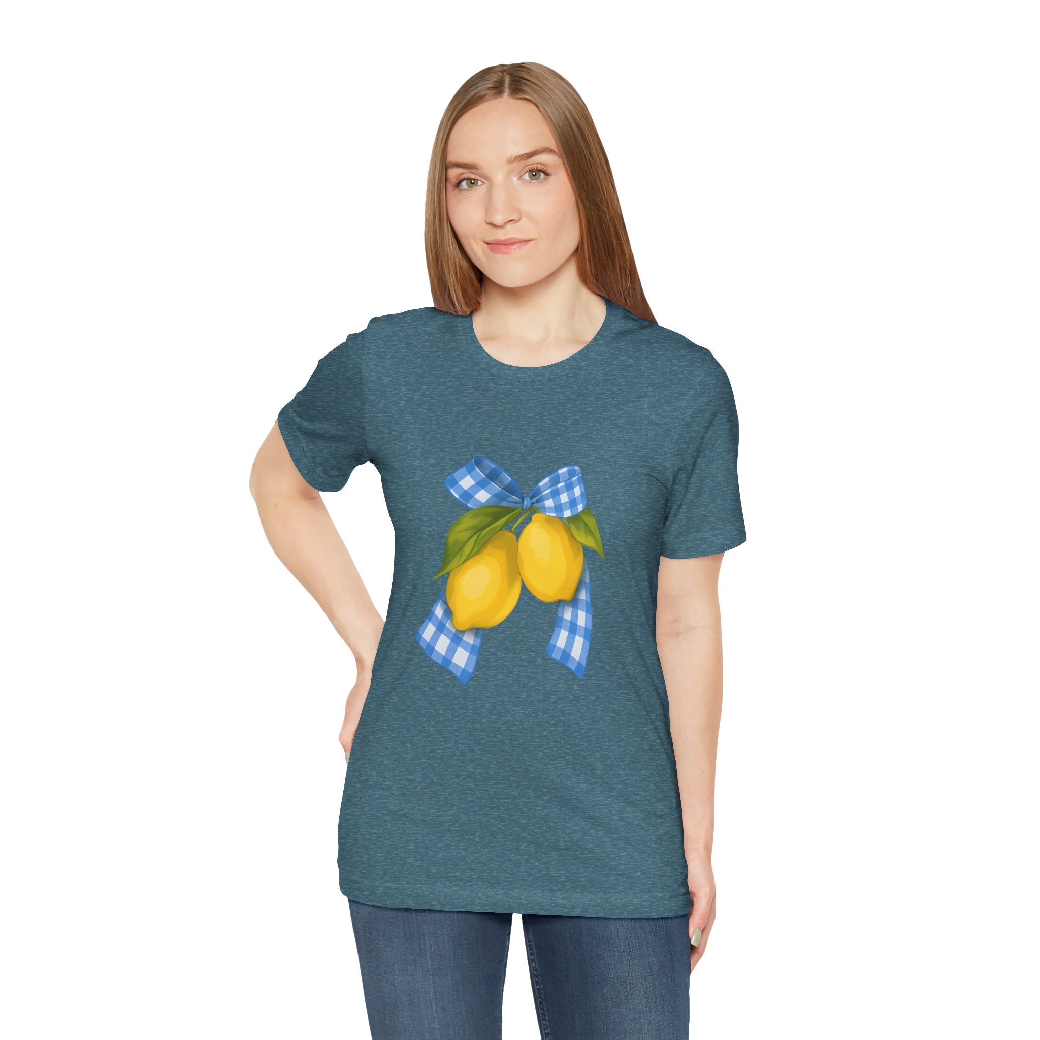 Lemon Blossom Unisex Tee - Summer Vibes, Farmhouse Style, Gifts for Her, Casual Wear, Garden Party Attire
