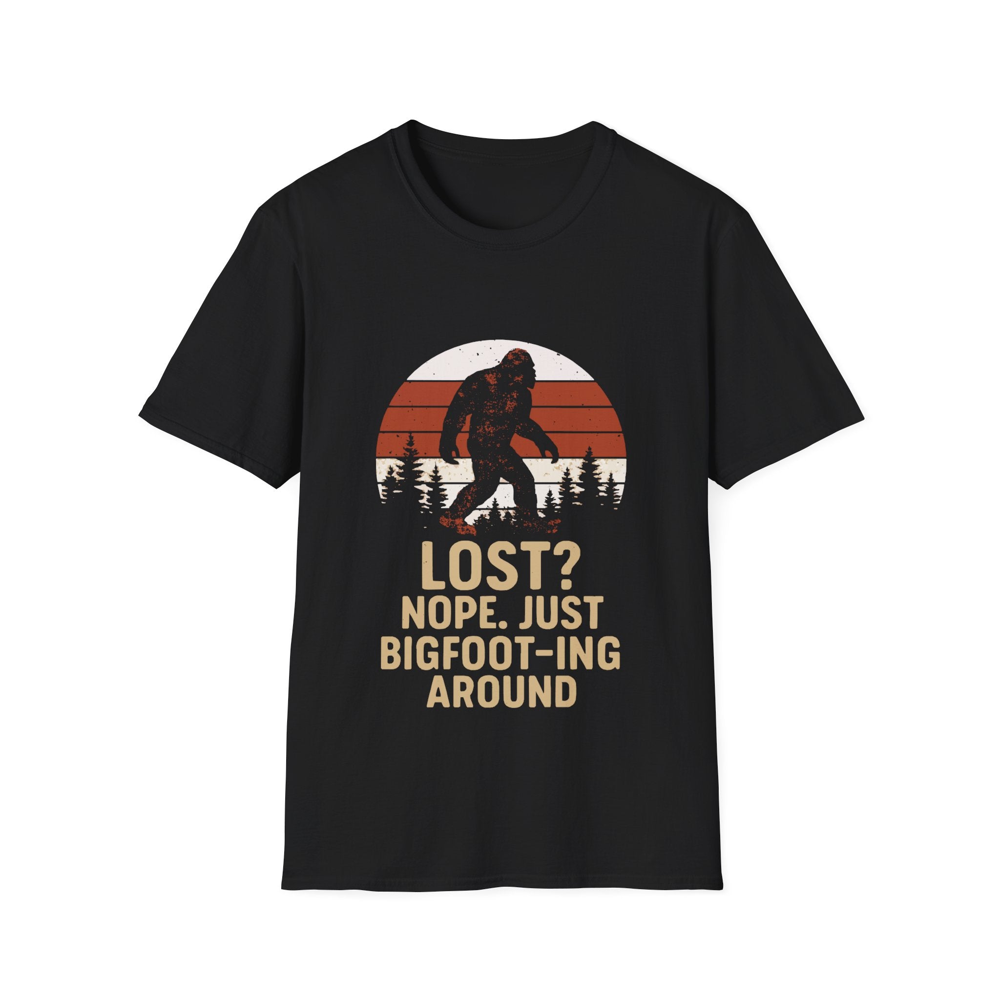 Bigfoot Adventure T-Shirt - Fun Unisex Tee for Nature Lovers, Casual Wear, Gift for Outdoorsy Friends, Hiking Gear, Unique Apparel