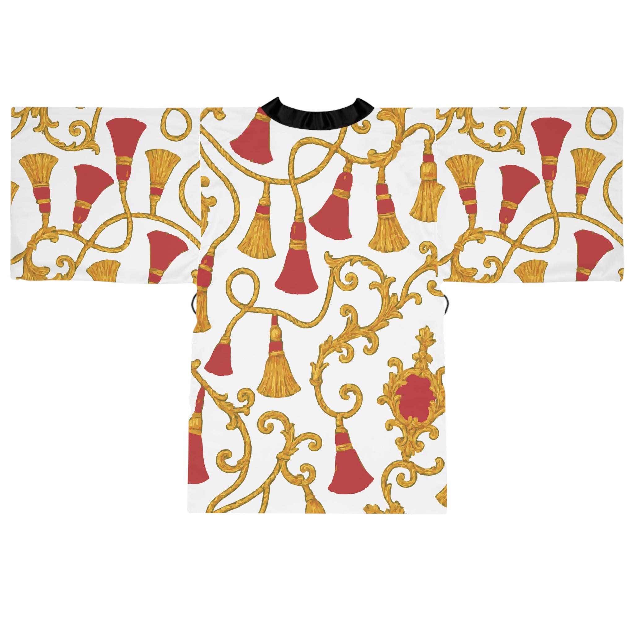 Elegant Long Sleeve Kimono Robe - Luxurious Loungewear, Cozy Gift, Fashion Statement, Stylish Homewear, Unique Design