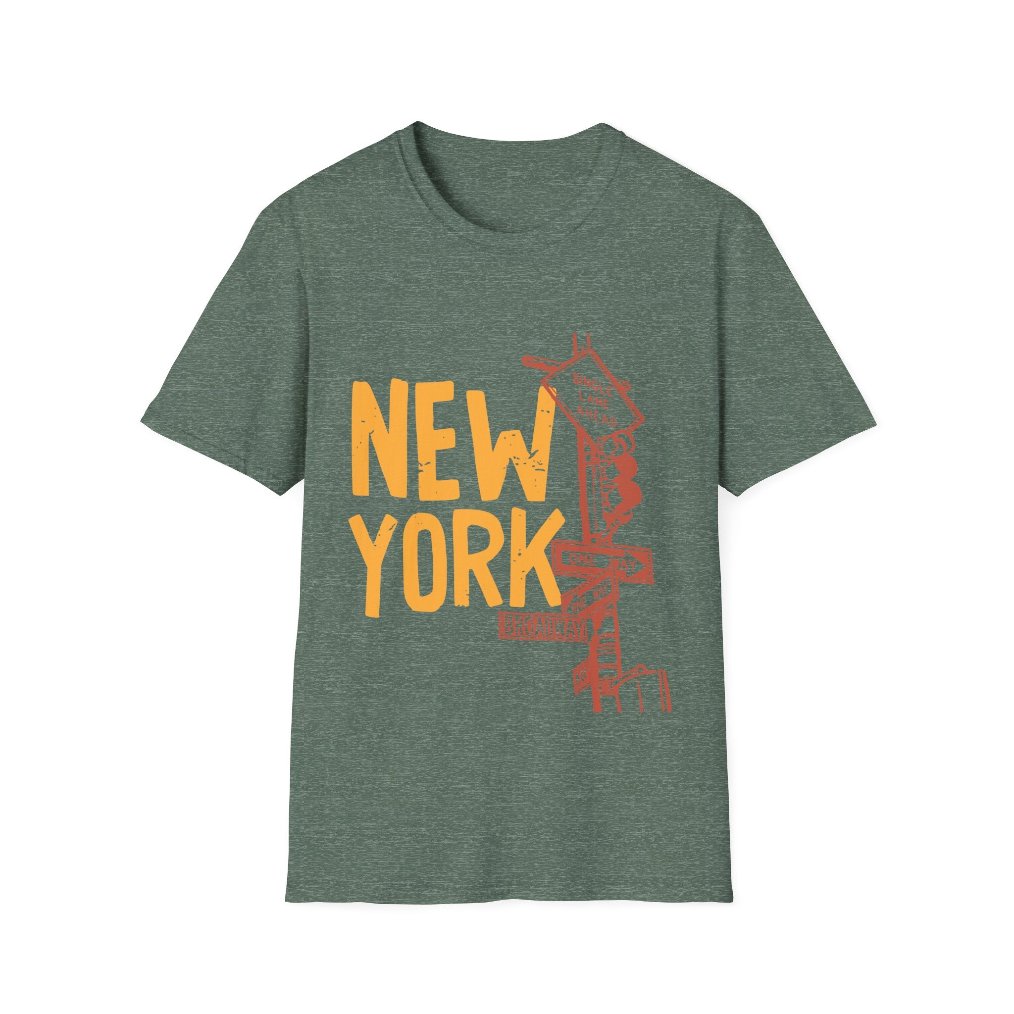 New York Skyline Unisex Softstyle T-Shirt, City Apparel, Travel Shirt, Gift for NYC Lovers, Casual Wear, Summer Fashion