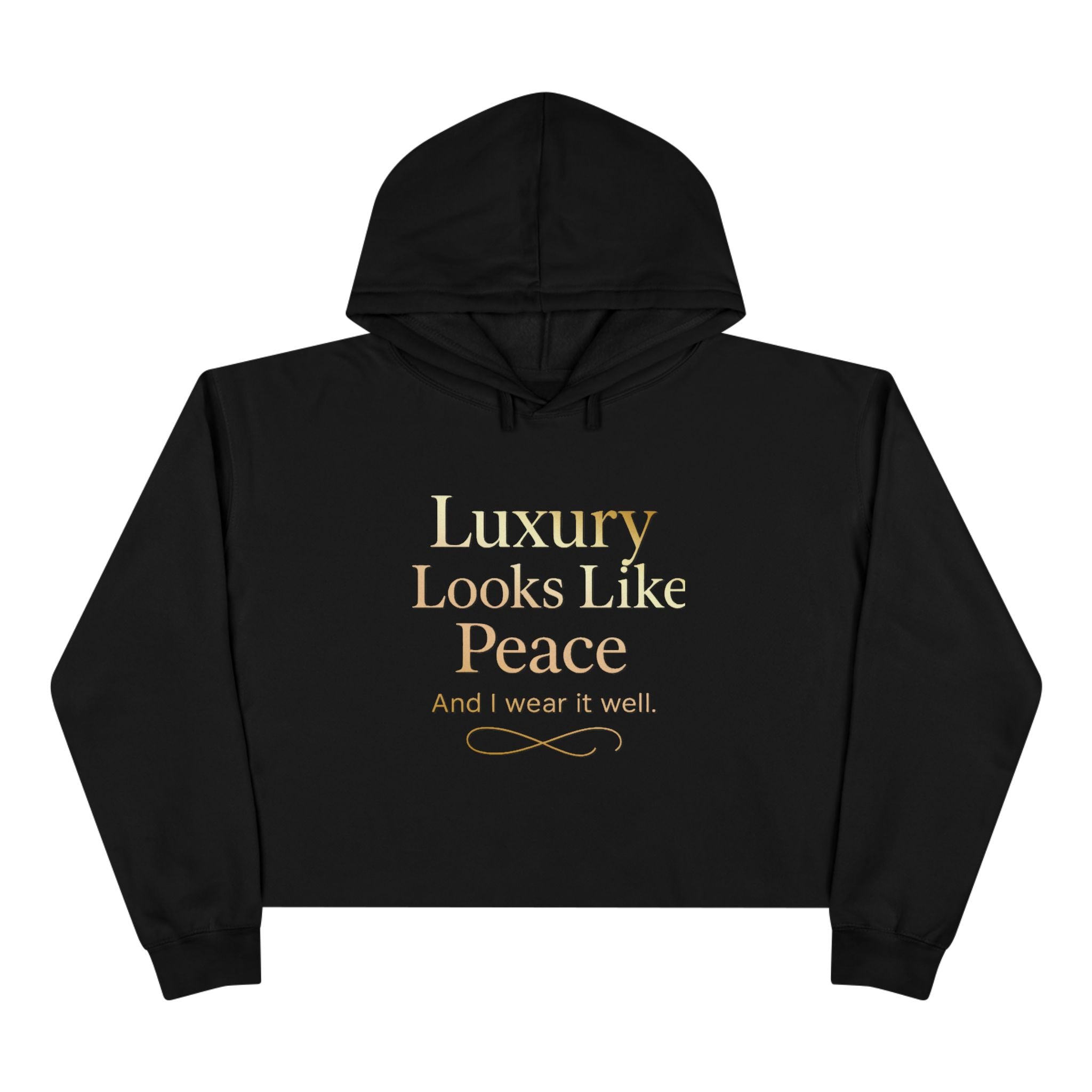 Luxury Peace Crop Hoodie