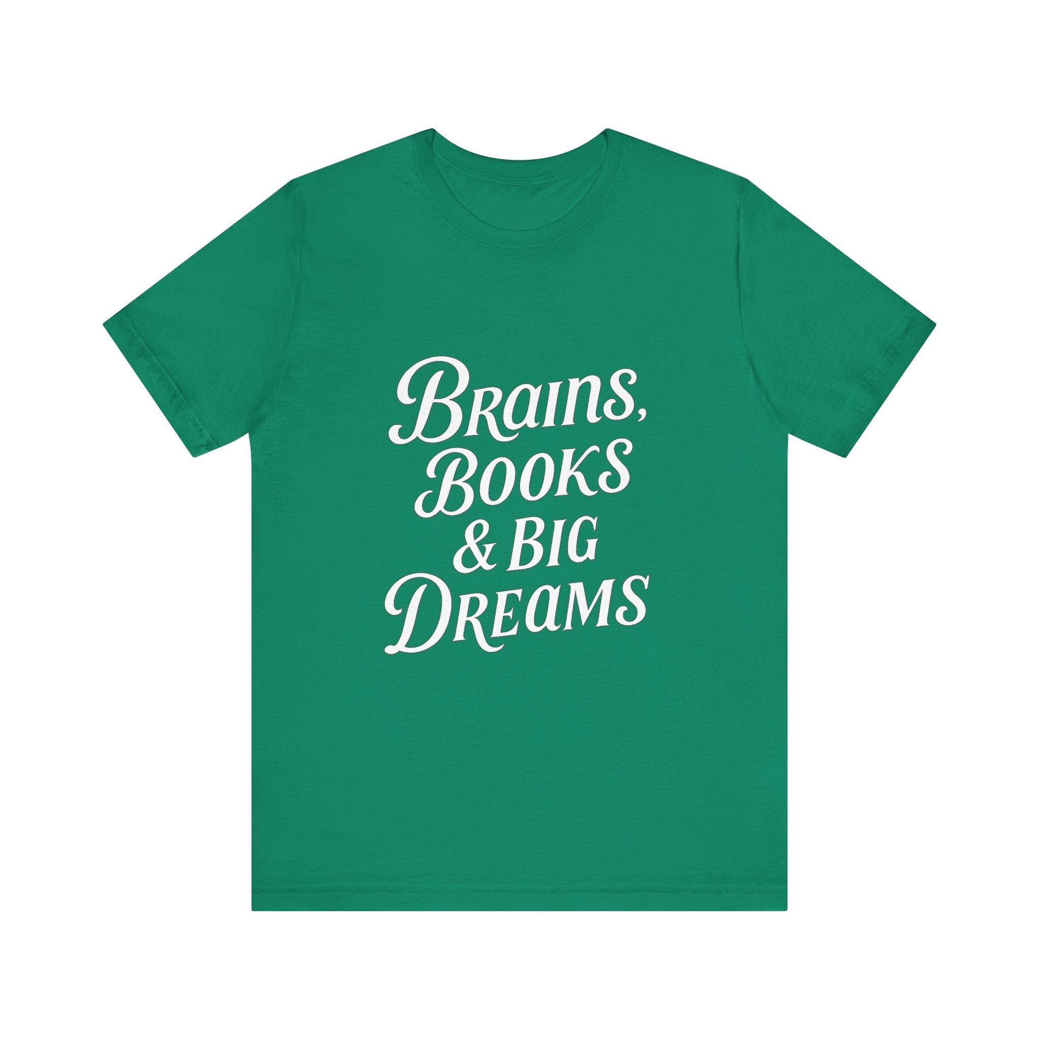 Brainiac Tee, Book Lover Shirt, Big Dreams T-Shirt, Unisex Graphic Top, Intellectual Clothing