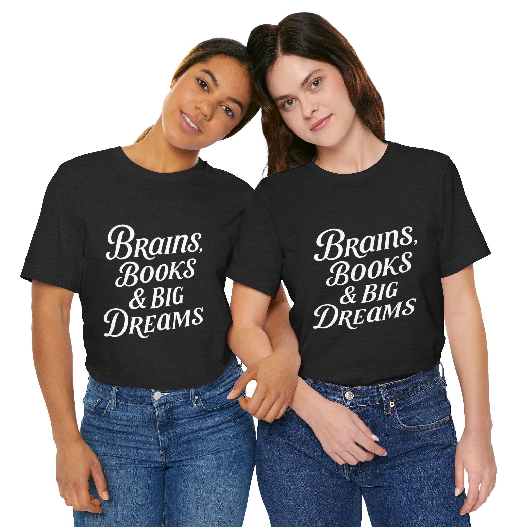 Brainiac Tee, Book Lover Shirt, Big Dreams T-Shirt, Unisex Graphic Top, Intellectual Clothing