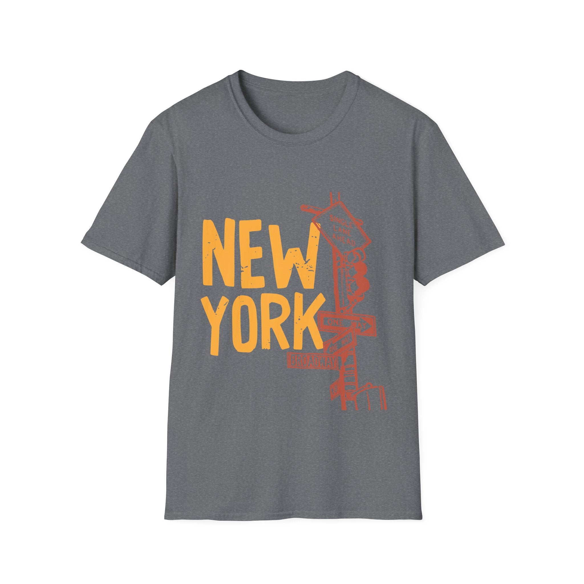 New York Skyline Unisex Softstyle T-Shirt, City Apparel, Travel Shirt, Gift for NYC Lovers, Casual Wear, Summer Fashion
