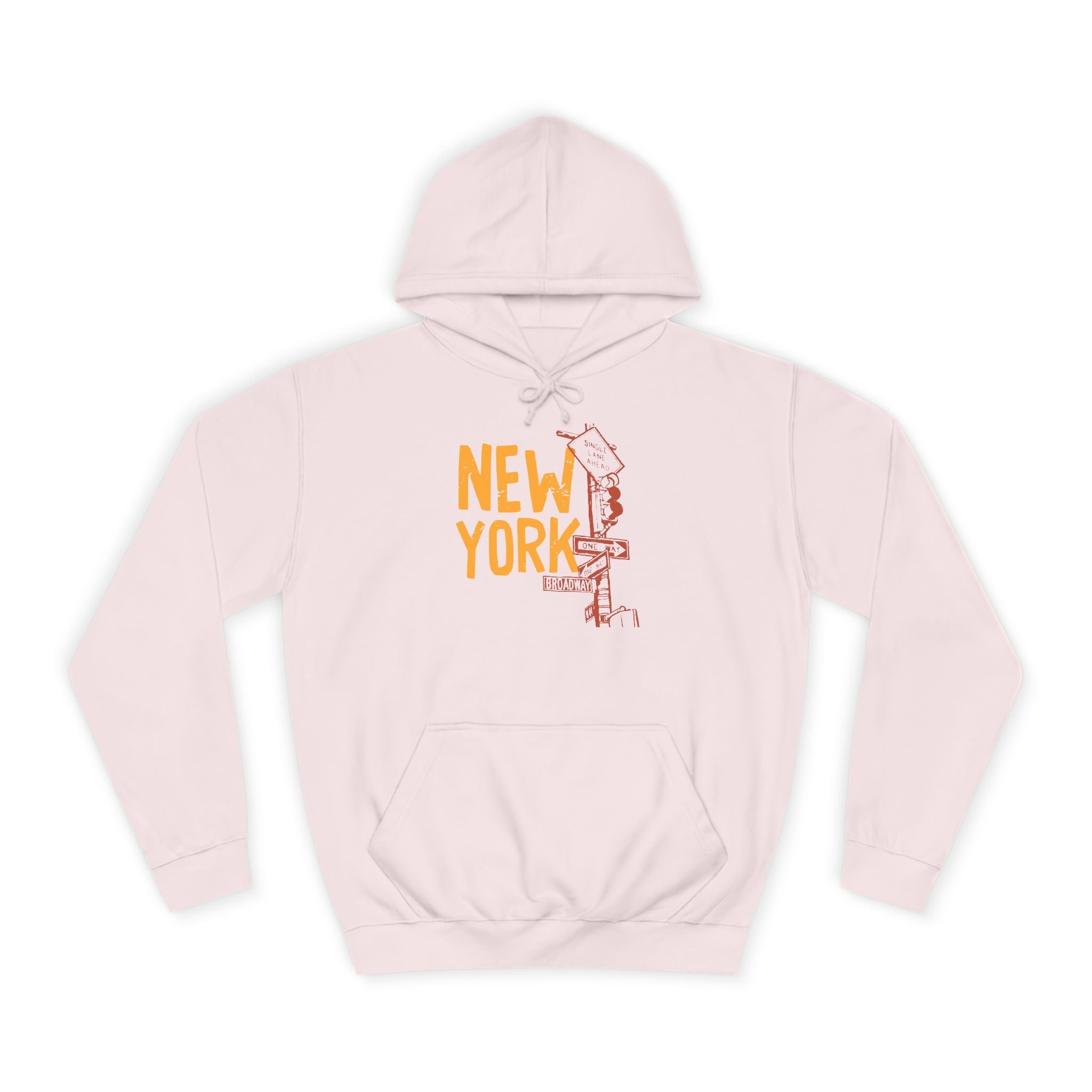 New York College Hoodie, Unisex Casual Sweatshirt, Urban Apparel, Gift for Students, Perfect for College Life, Travel Outfit