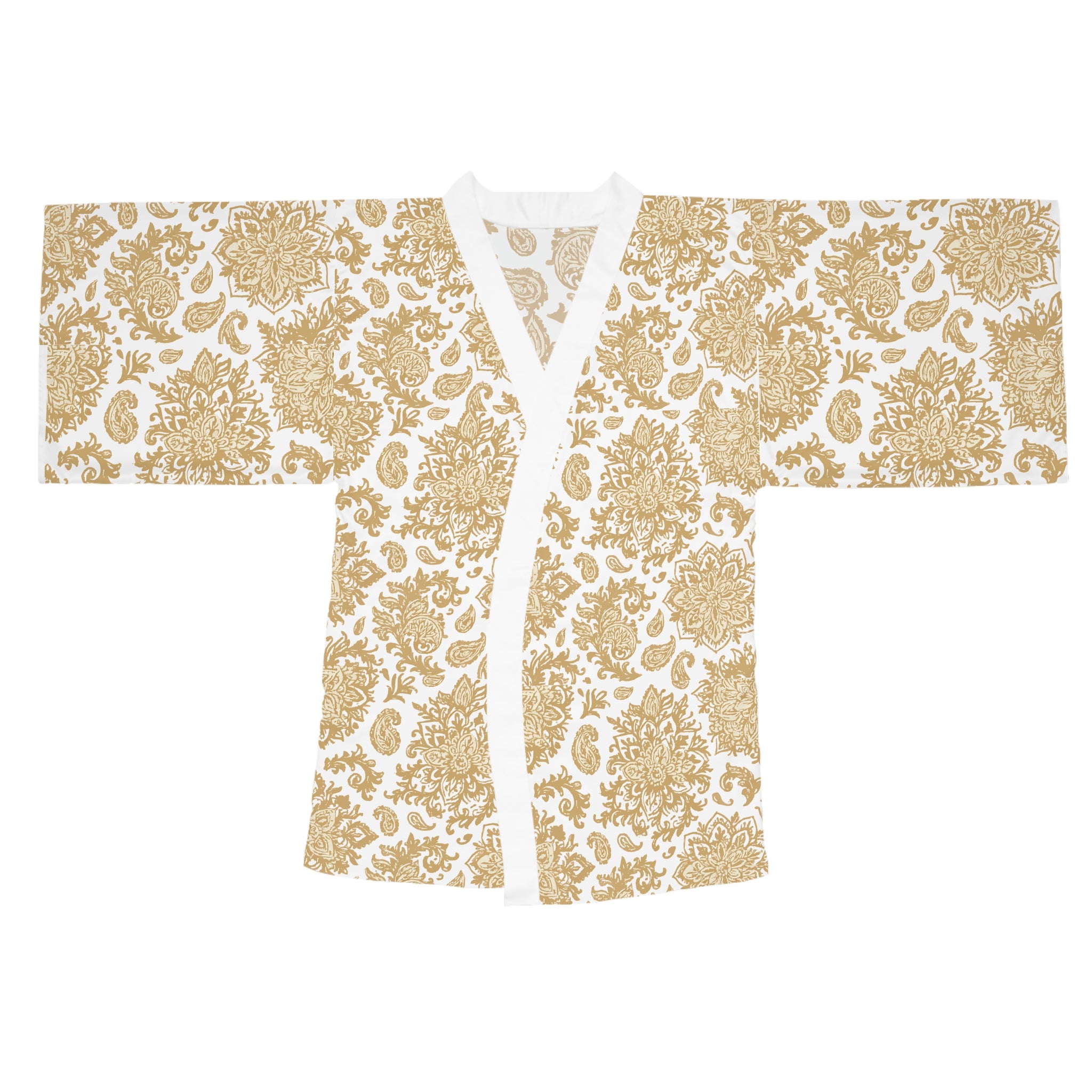 Boho Mandala Art Kimono, Long Sleeve Robe, Festival Cover-Up, Gypsy Style Bathrobe, Hippie Loungewear, Spiritual Clothing