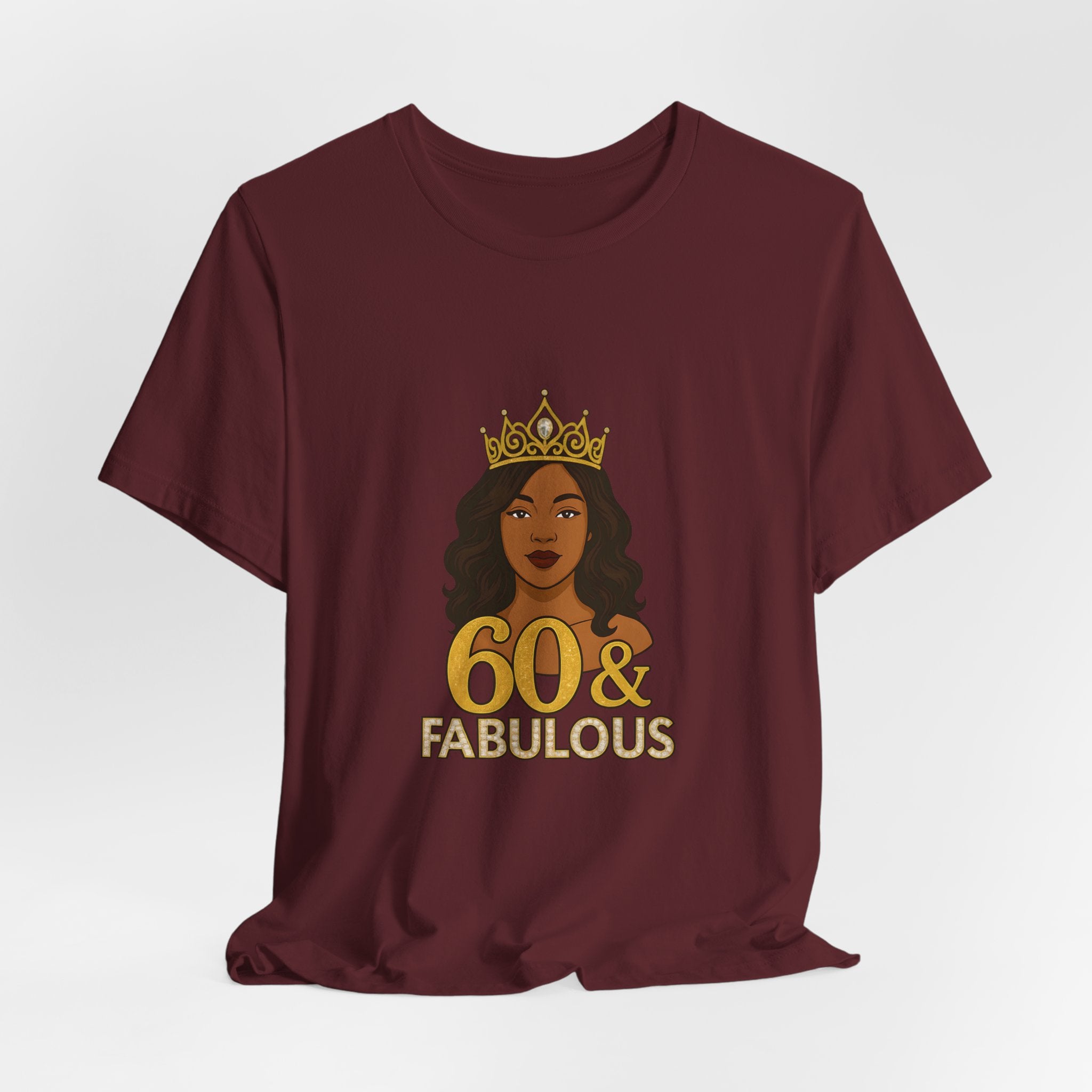 60 & Fabulous Unisex Tee, Birthday Gift Tee, Women's Celebration Shirt, Fun Milestone Birthday Apparel, Perfect for 60th Birthday Party