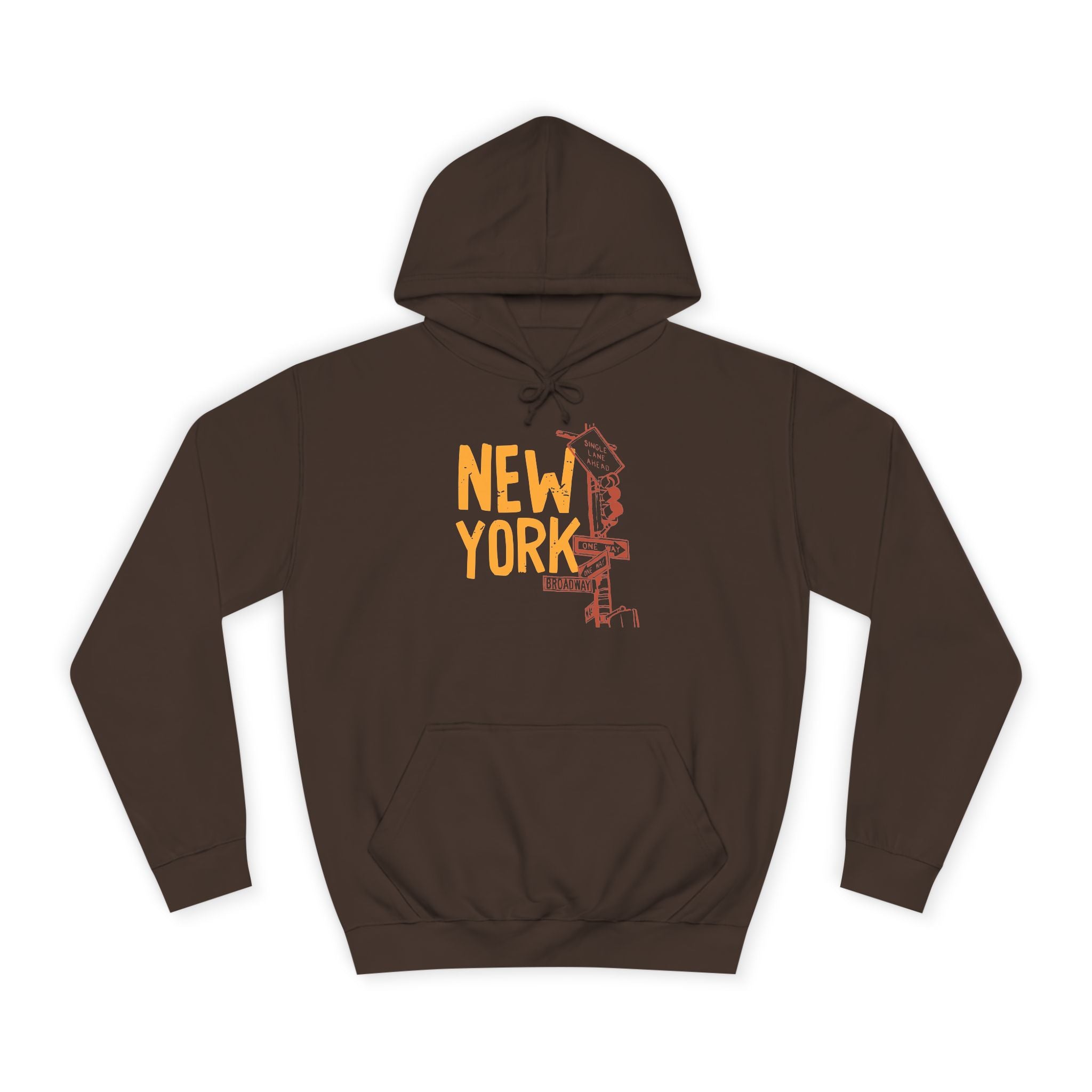 New York College Hoodie, Unisex Casual Sweatshirt, Urban Apparel, Gift for Students, Perfect for College Life, Travel Outfit