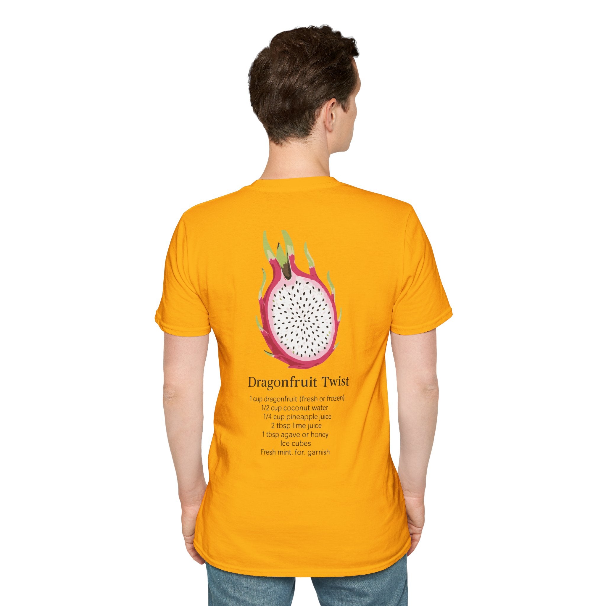 T-Shirt with Dragonfruit Design, Fun Summer Tee, Gift for Fruit Lovers, Cute Casual Wear, Vacation Outfit, Foodie Fashion