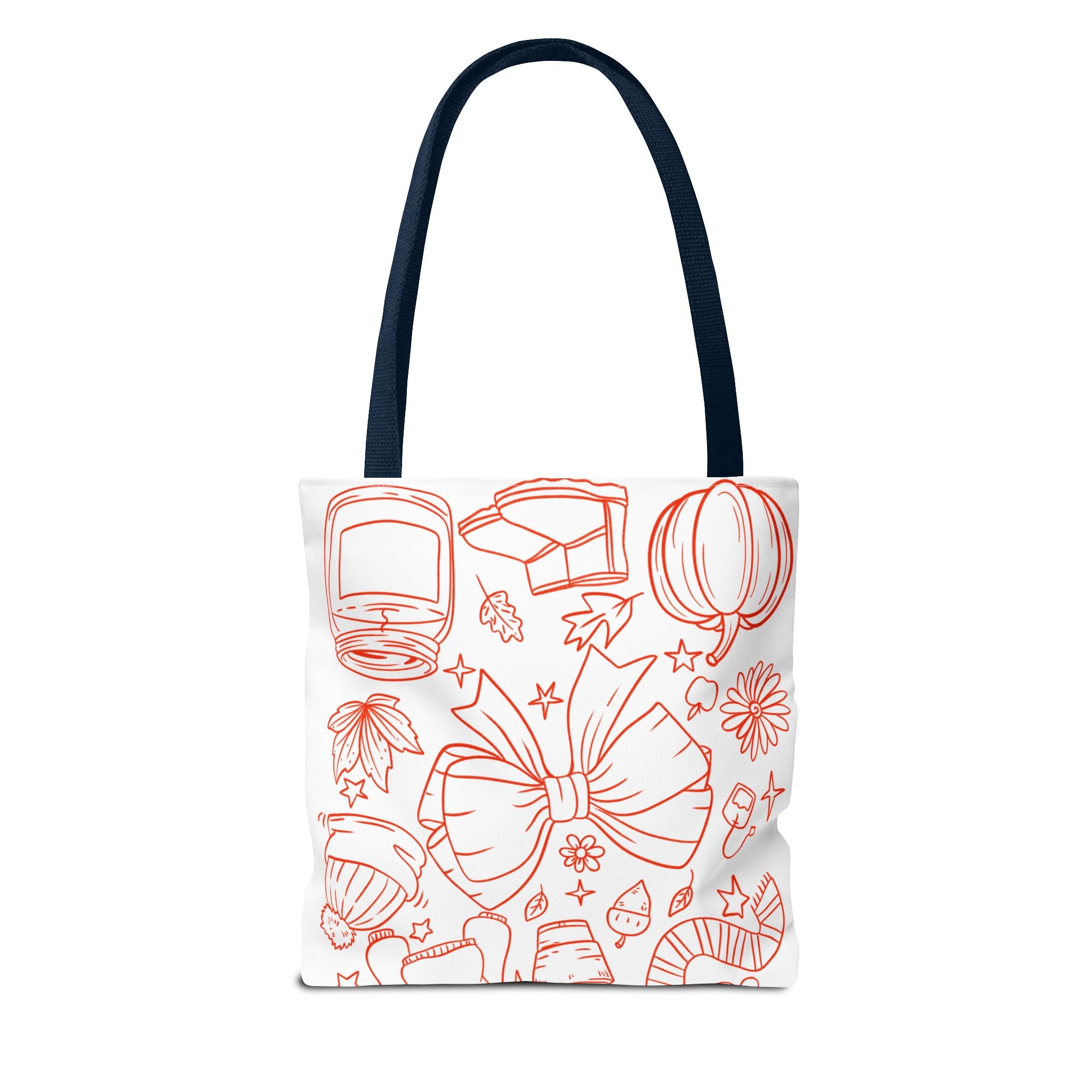 Cozy Fall Tote Bag, Autumn Aesthetic Carry-All, Cute Gift for Her, Shopping Bag, Halloween & Thanksgiving Essential