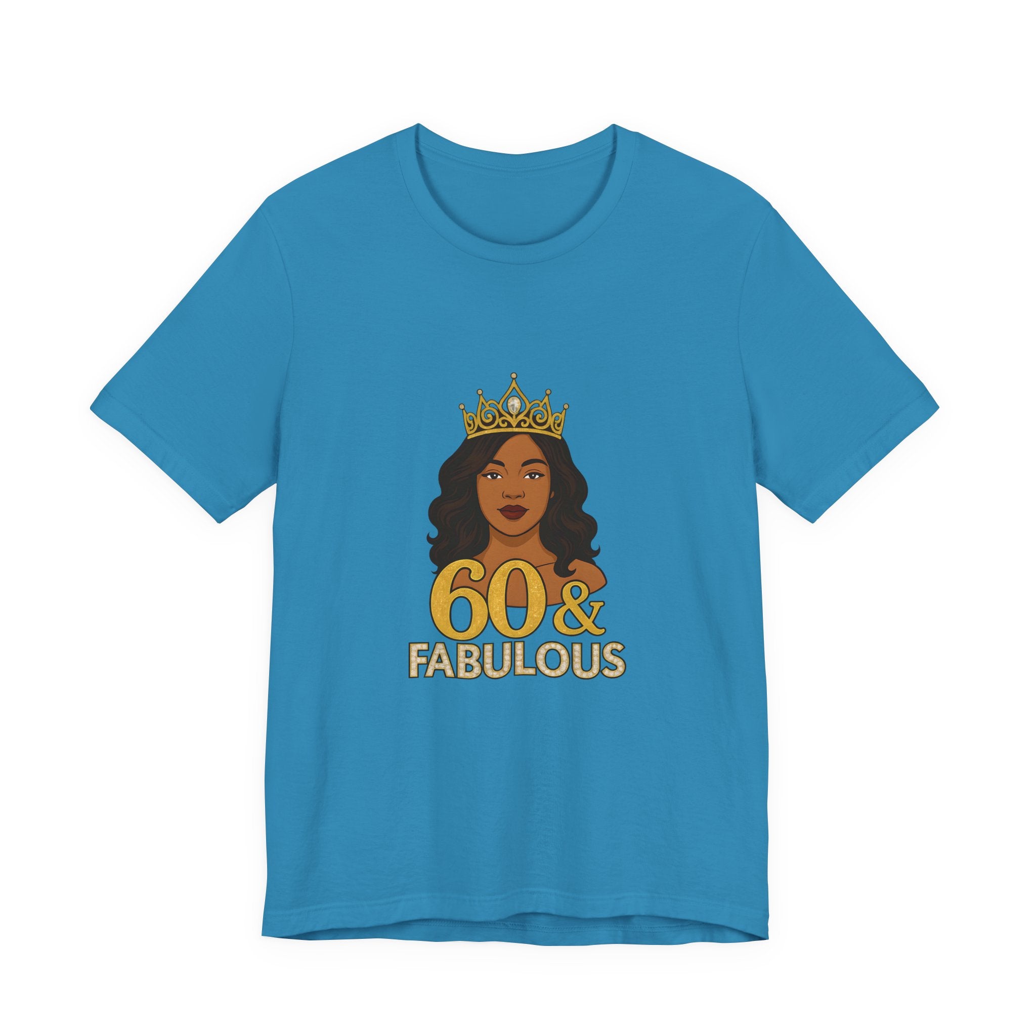60 & Fabulous Unisex Tee, Birthday Gift Tee, Women's Celebration Shirt, Fun Milestone Birthday Apparel, Perfect for 60th Birthday Party