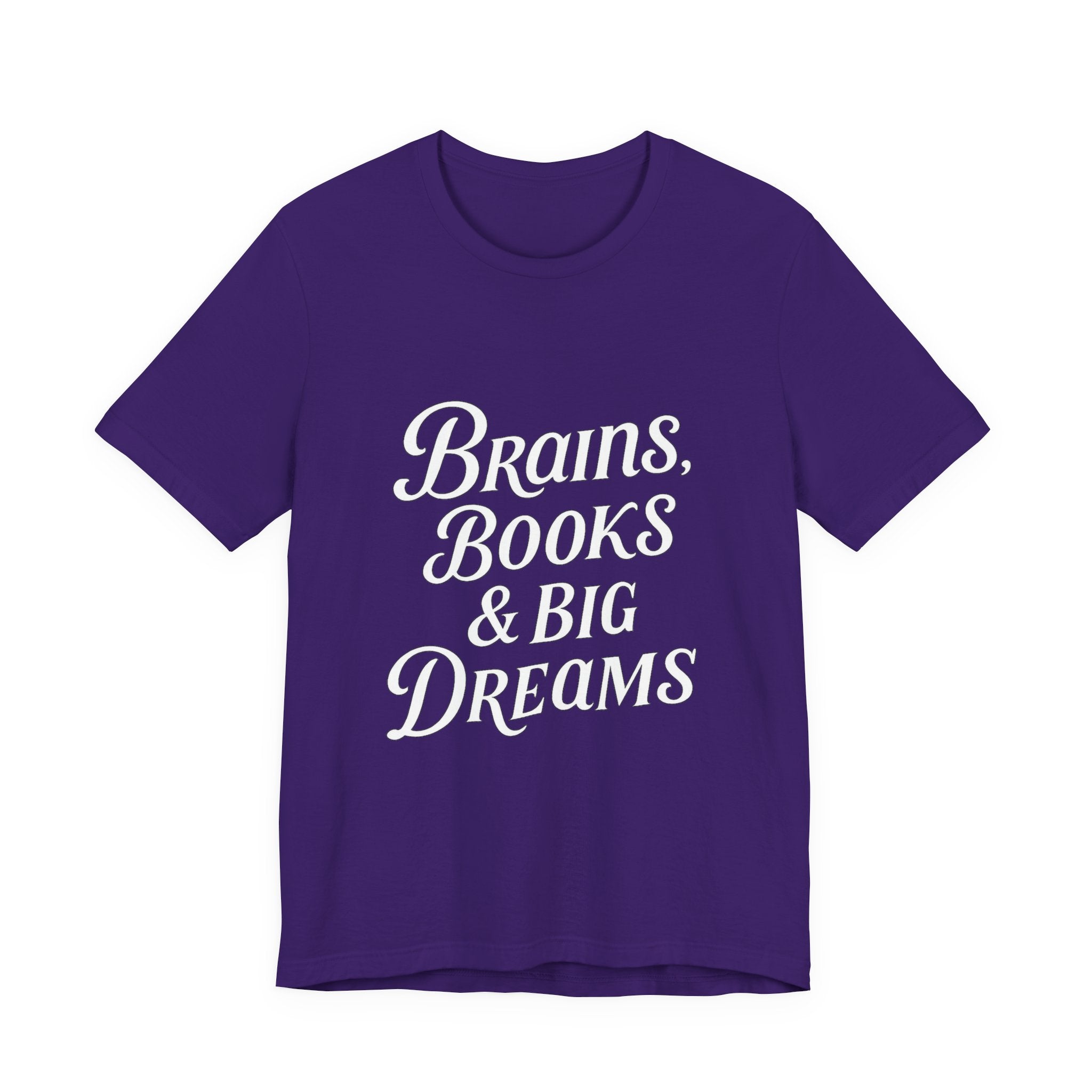 Brainiac Tee, Book Lover Shirt, Big Dreams T-Shirt, Unisex Graphic Top, Intellectual Clothing
