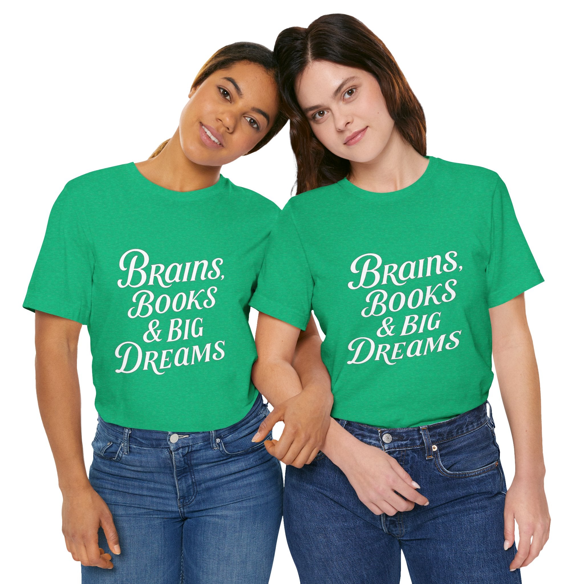 Brainiac Tee, Book Lover Shirt, Big Dreams T-Shirt, Unisex Graphic Top, Intellectual Clothing