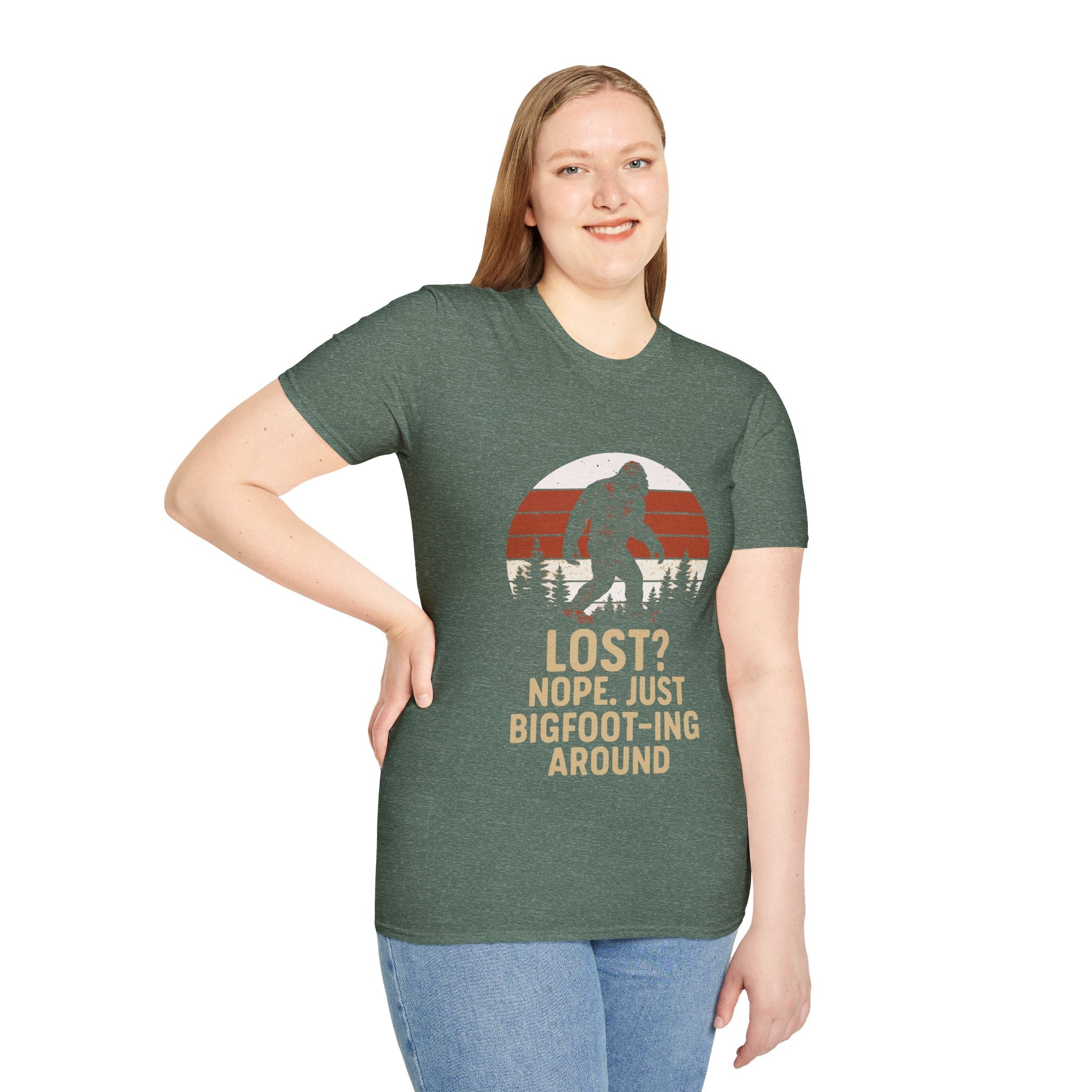 Bigfoot Adventure T-Shirt - Fun Unisex Tee for Nature Lovers, Casual Wear, Gift for Outdoorsy Friends, Hiking Gear, Unique Apparel