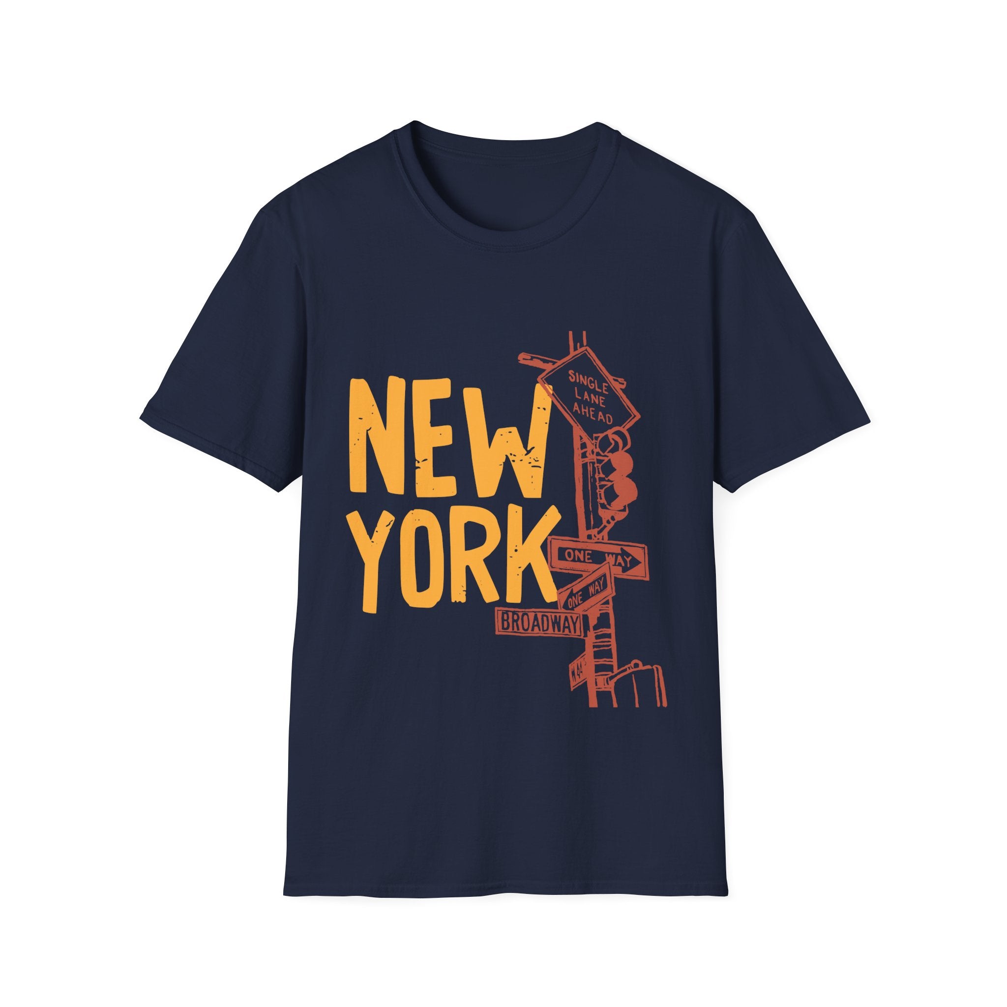 New York Skyline Unisex Softstyle T-Shirt, City Apparel, Travel Shirt, Gift for NYC Lovers, Casual Wear, Summer Fashion