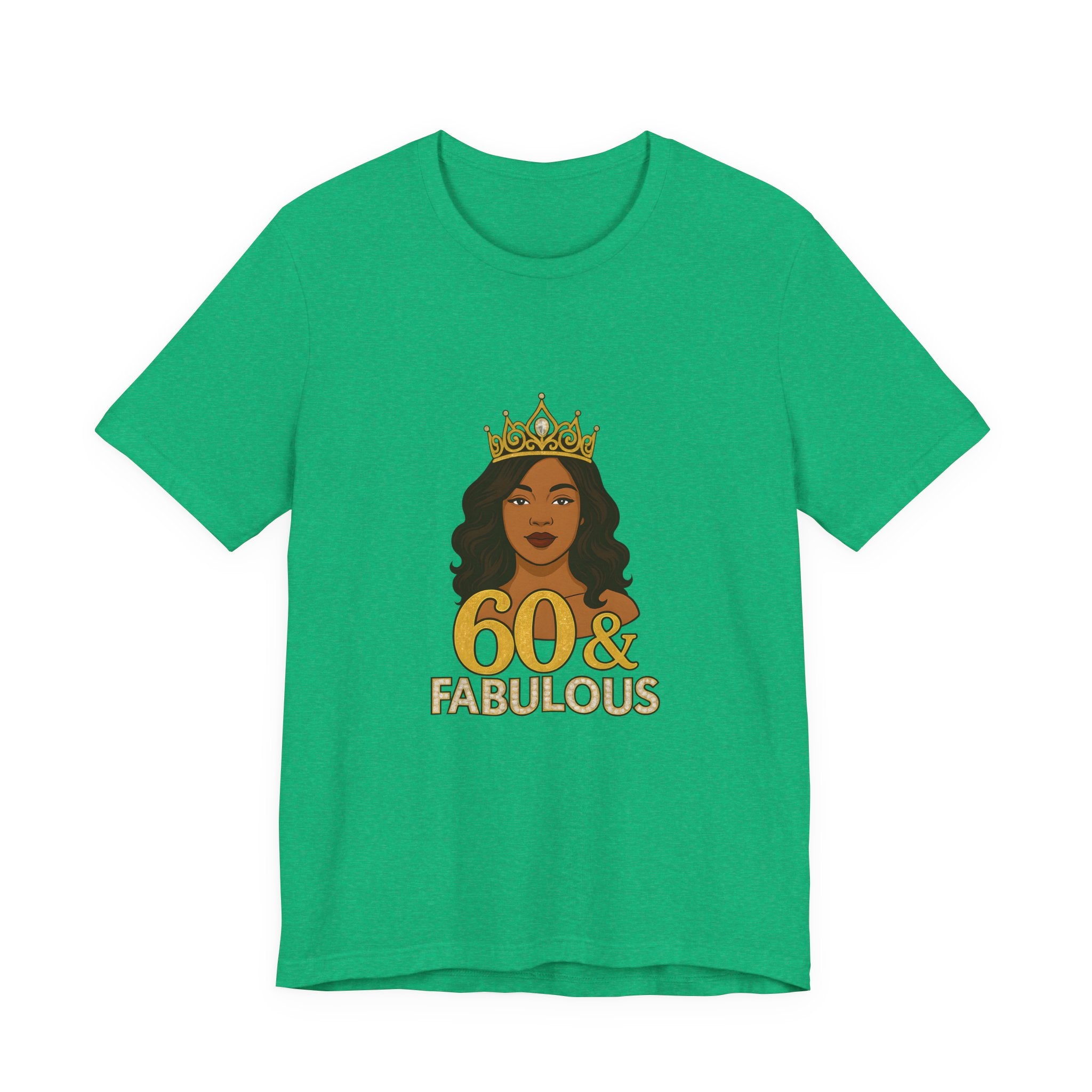 60 & Fabulous Unisex Tee, Birthday Gift Tee, Women's Celebration Shirt, Fun Milestone Birthday Apparel, Perfect for 60th Birthday Party