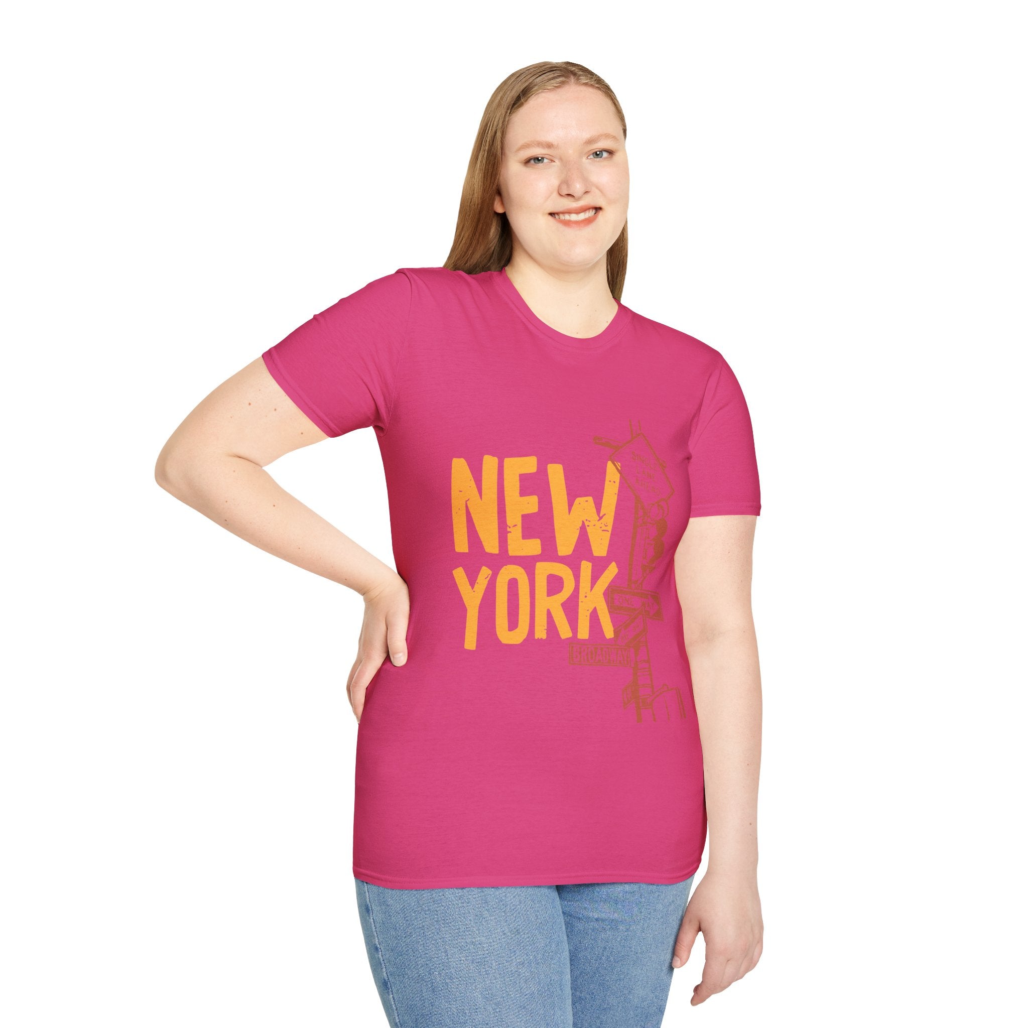 New York Skyline Unisex Softstyle T-Shirt, City Apparel, Travel Shirt, Gift for NYC Lovers, Casual Wear, Summer Fashion