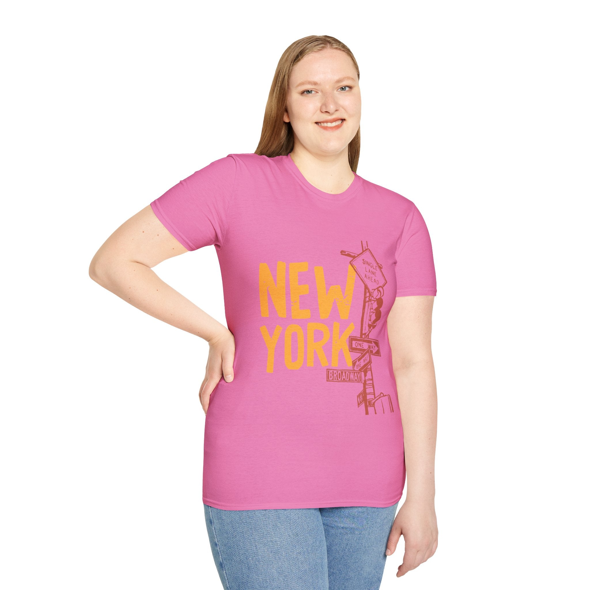 New York Skyline Unisex Softstyle T-Shirt, City Apparel, Travel Shirt, Gift for NYC Lovers, Casual Wear, Summer Fashion