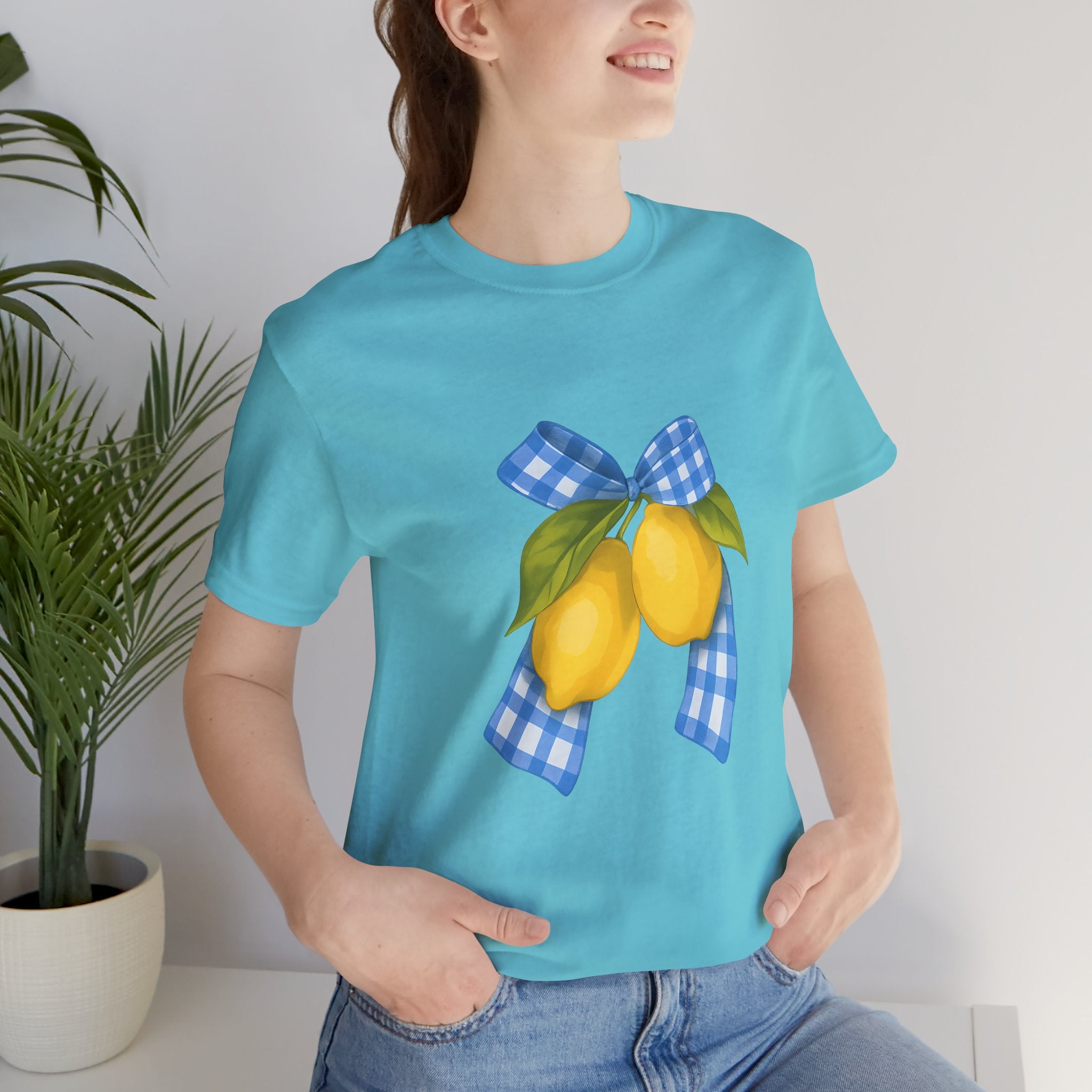 Lemon Blossom Unisex Tee - Summer Vibes, Farmhouse Style, Gifts for Her, Casual Wear, Garden Party Attire