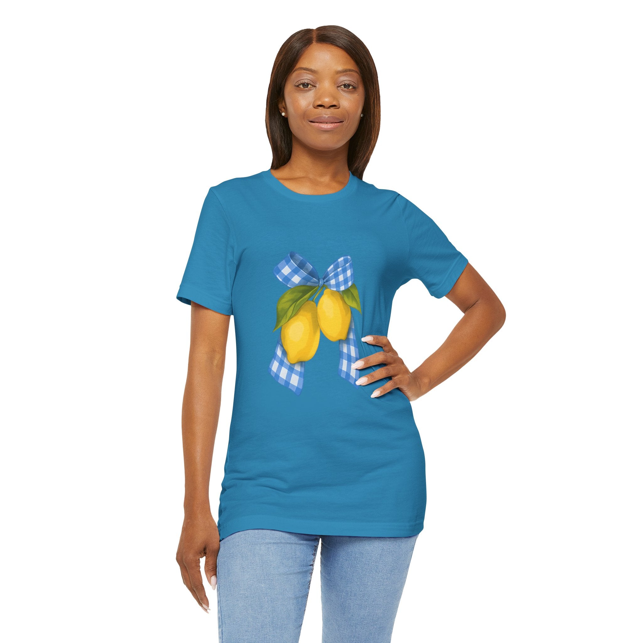 Lemon Blossom Unisex Tee - Summer Vibes, Farmhouse Style, Gifts for Her, Casual Wear, Garden Party Attire