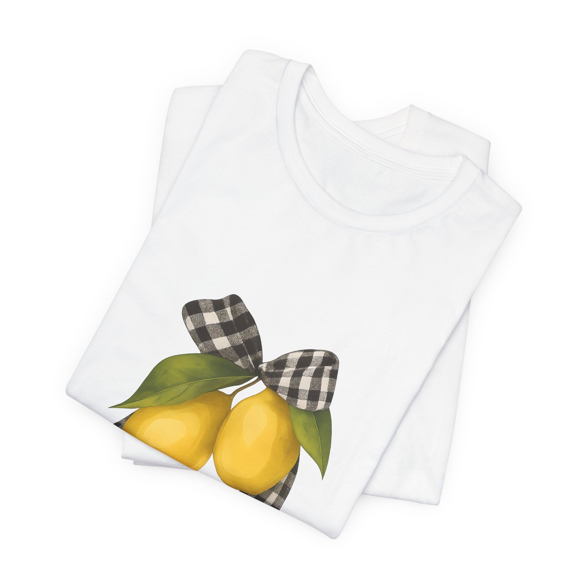 Lemon Print Unisex Tee - Perfect for Summer Parties, Gifts, Everyday wear, Festivals, and Home Decor