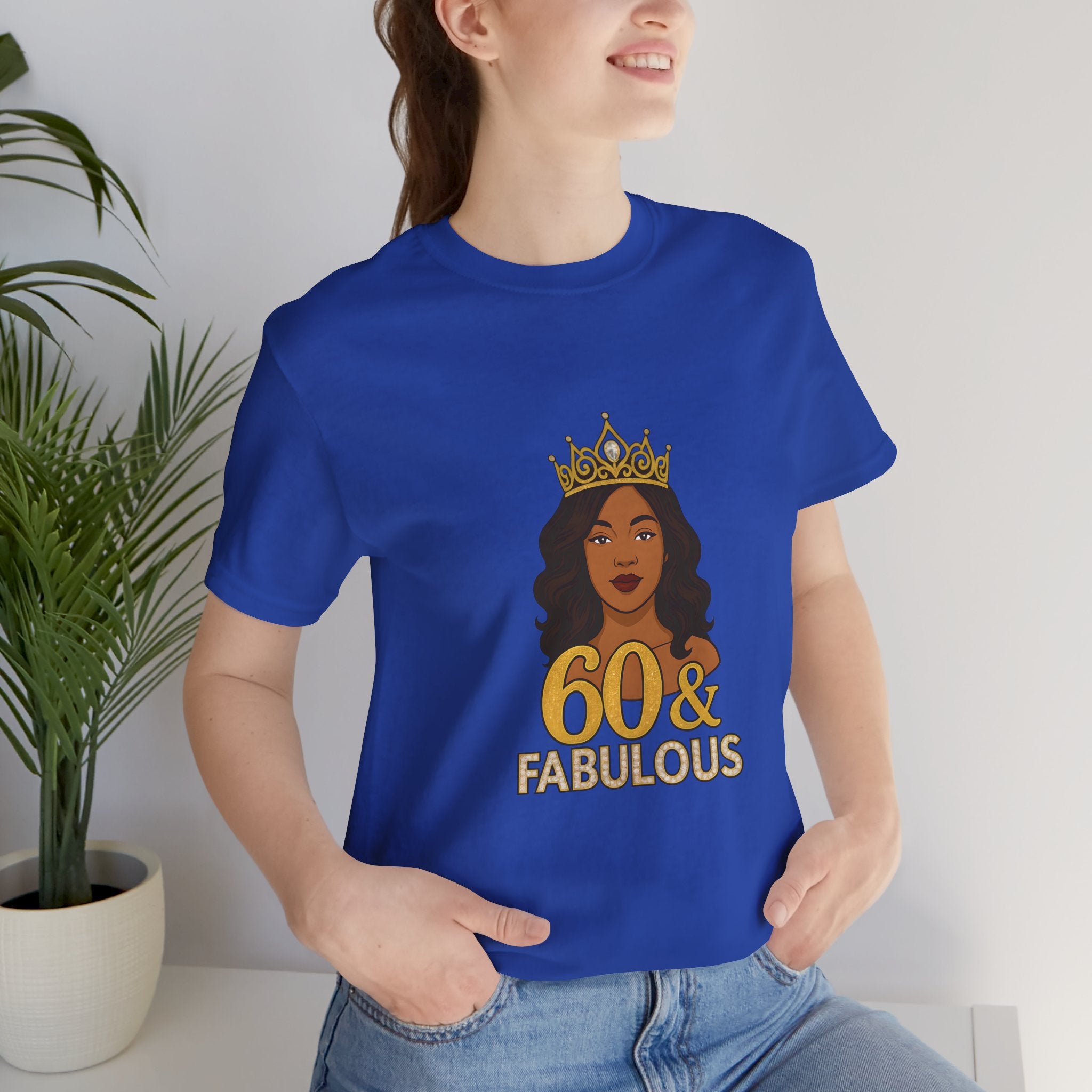 60 & Fabulous Unisex Tee, Birthday Gift Tee, Women's Celebration Shirt, Fun Milestone Birthday Apparel, Perfect for 60th Birthday Party